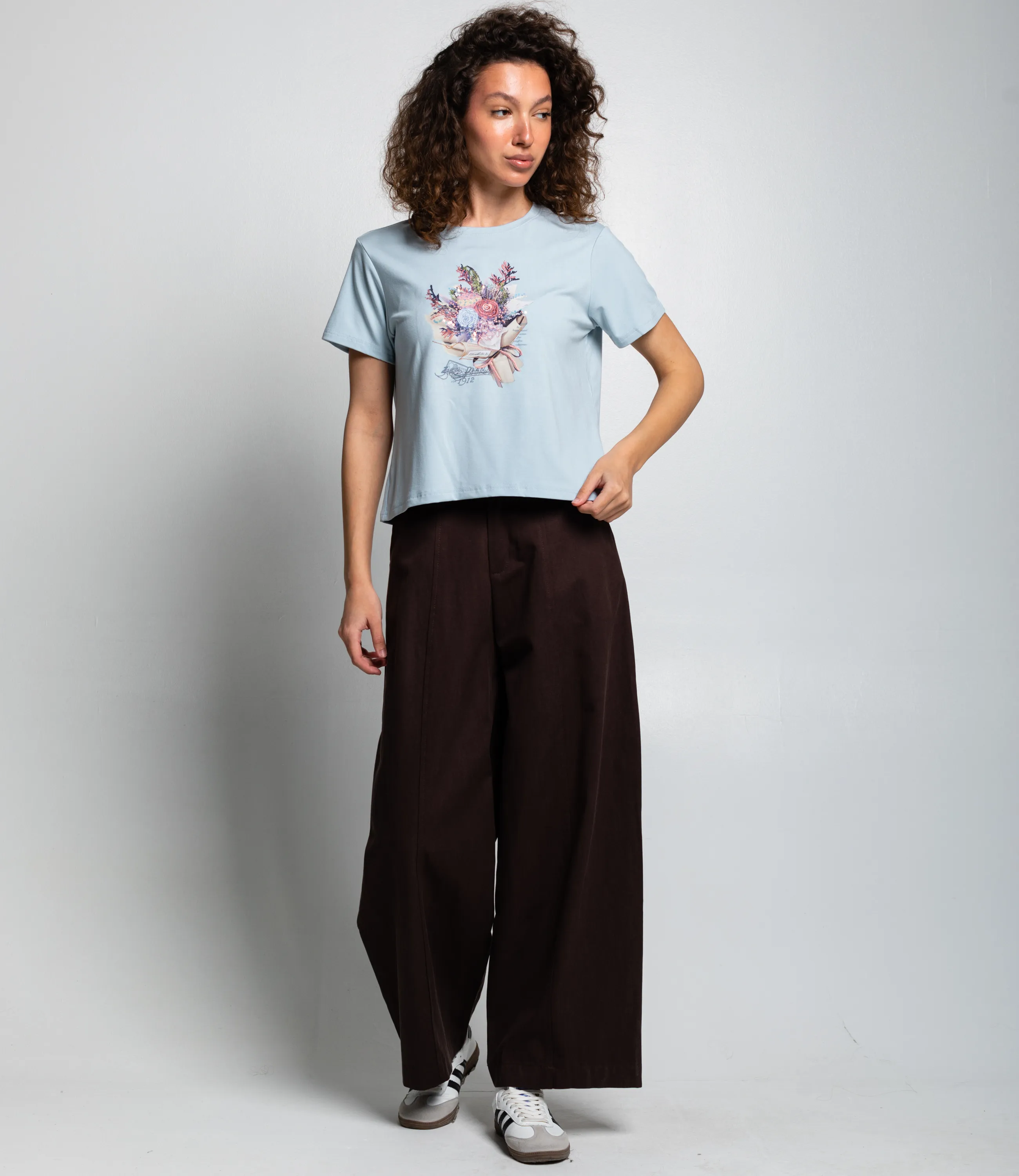 Футболка #КТ511 (5), голубой - фото 4