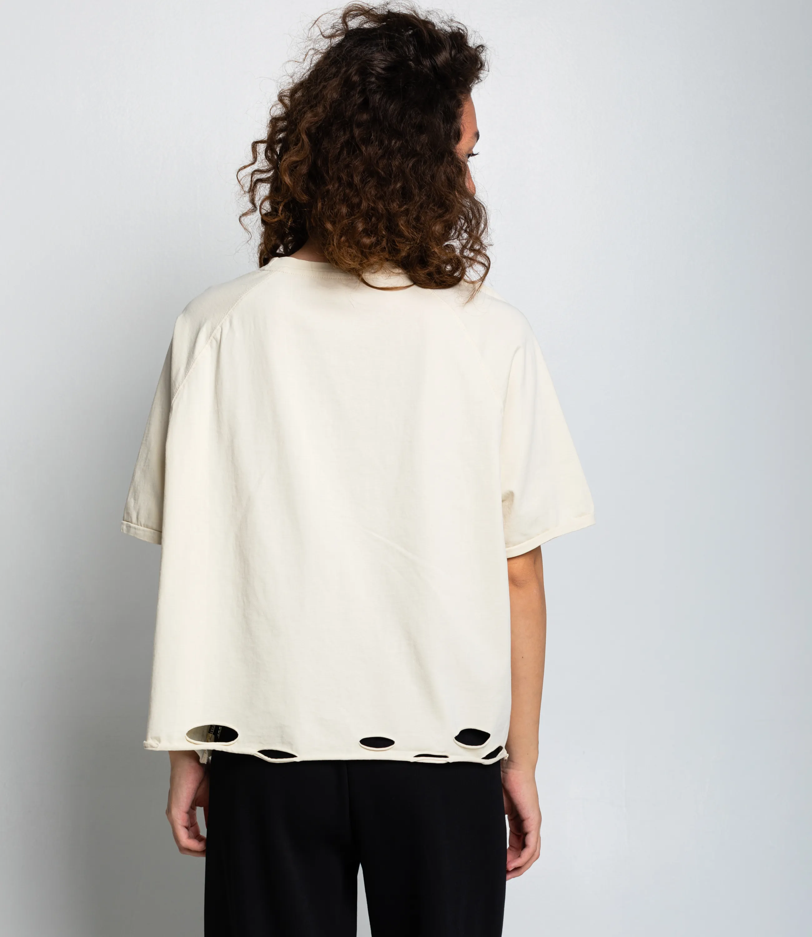 Футболка #КТ01537, светло-бежевый - фото 3