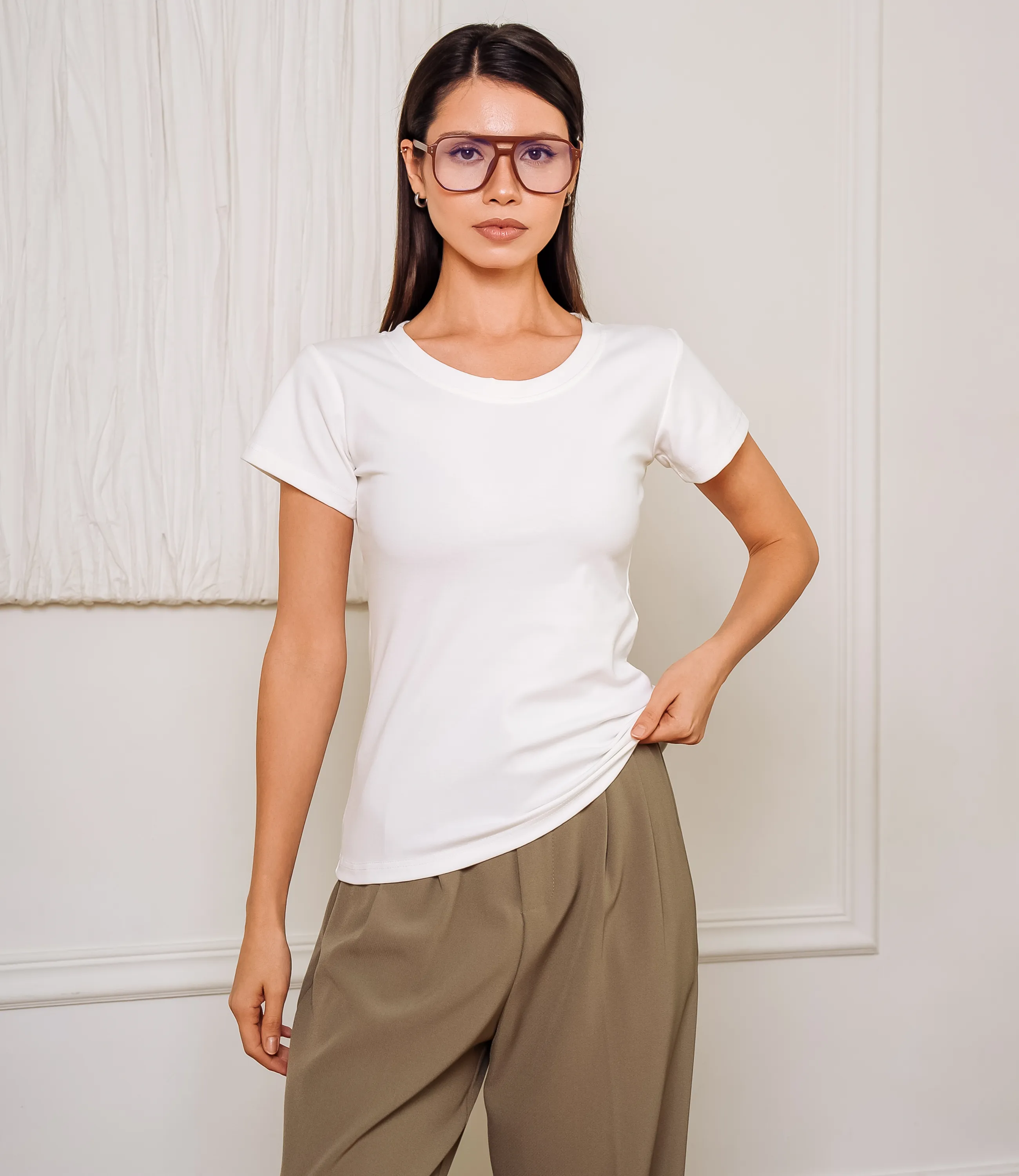 Футболка #ОКТ075003, белый - фото 1