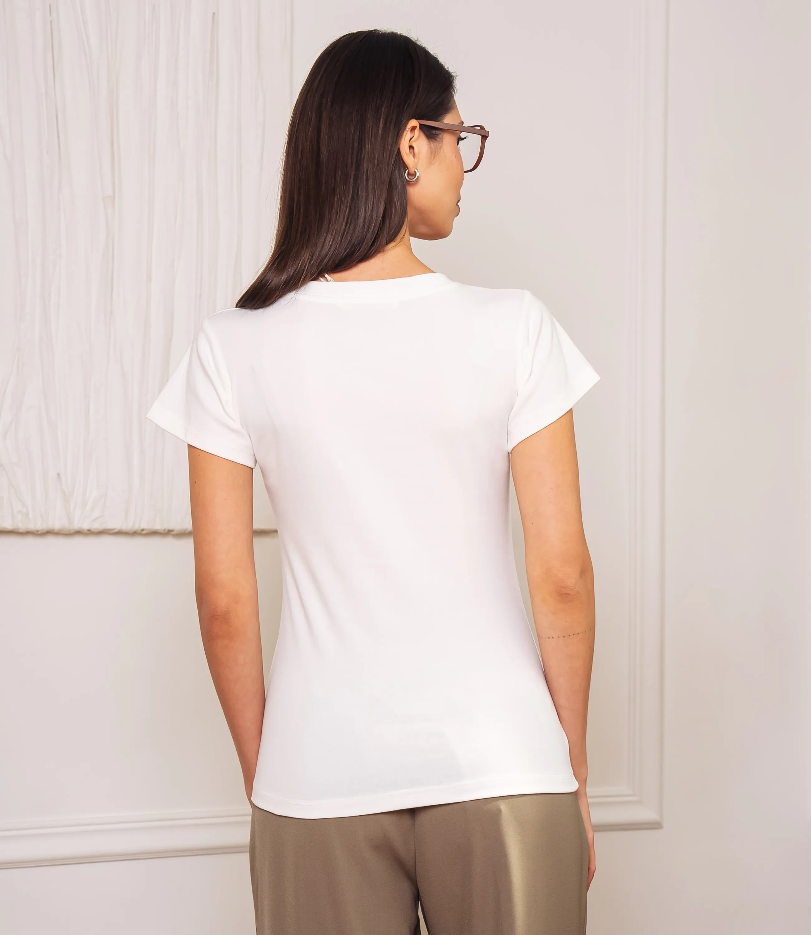 Футболка #ОКТ075003, белый - фото 3