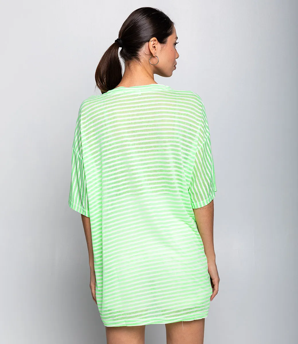 Футболка #КТ11 (8), флуоресцентный зелёный - фото 3