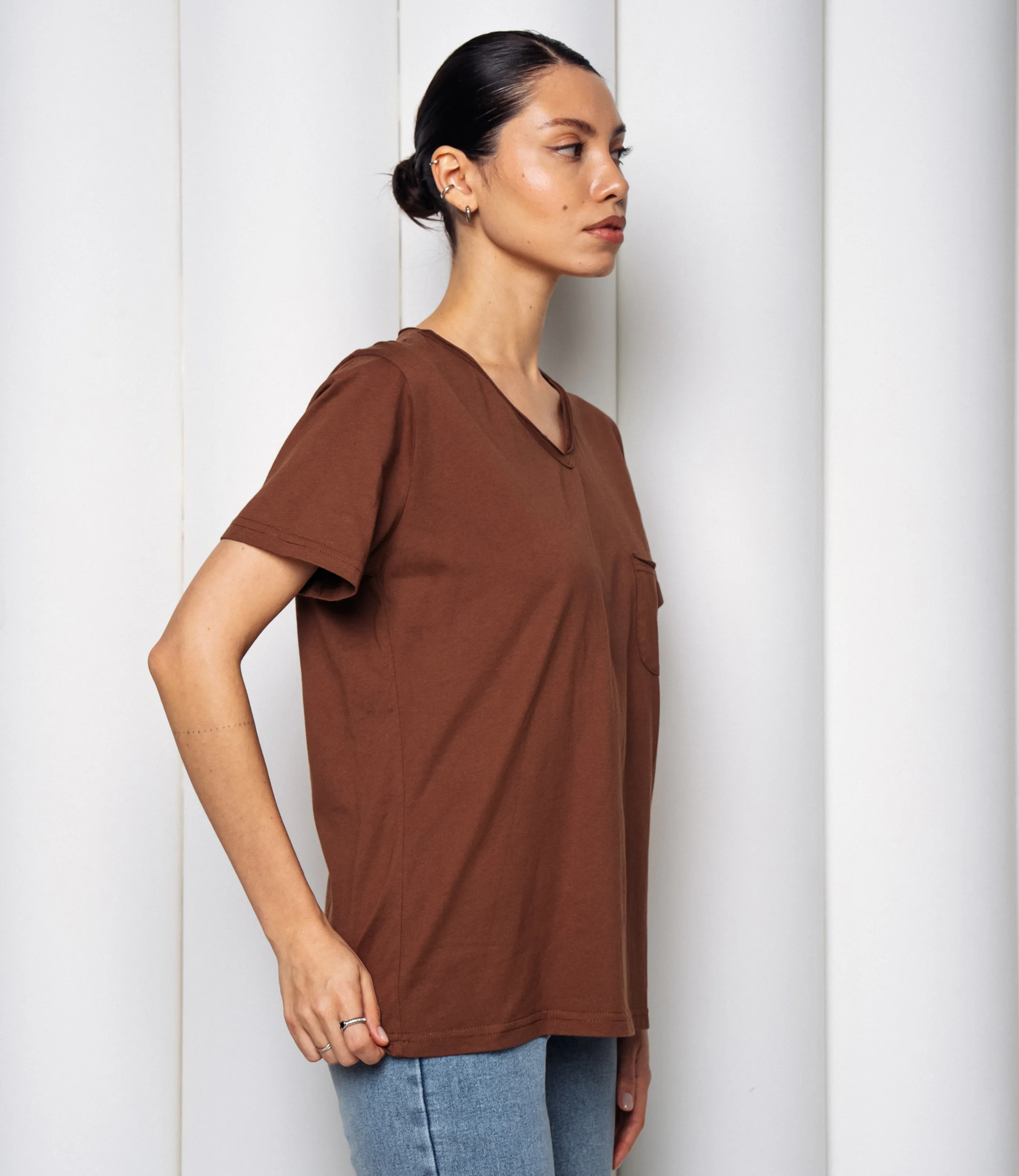 Футболка #КТ899 (2), коричневый - фото 2