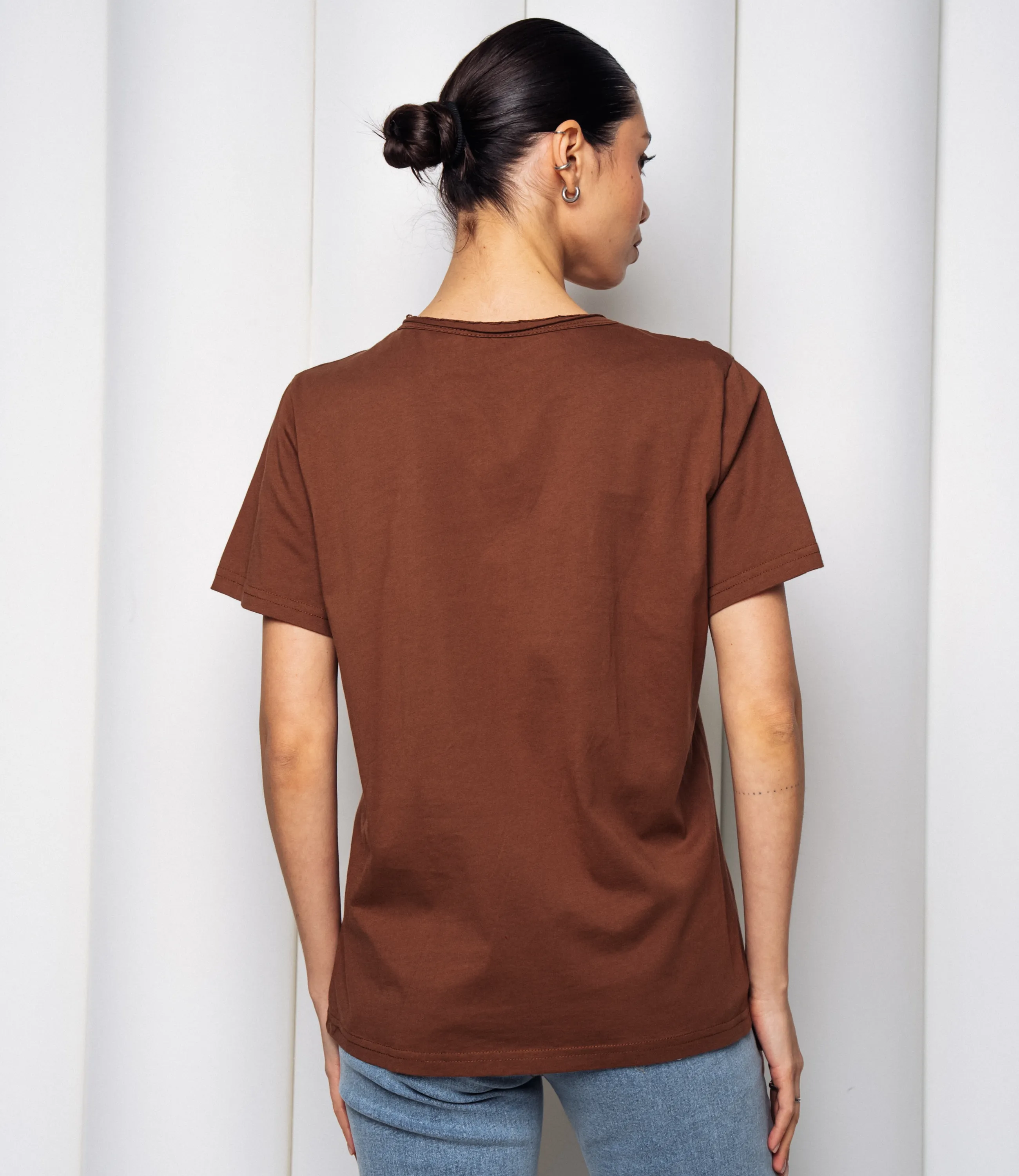 Футболка #КТ899 (2), коричневый - фото 3