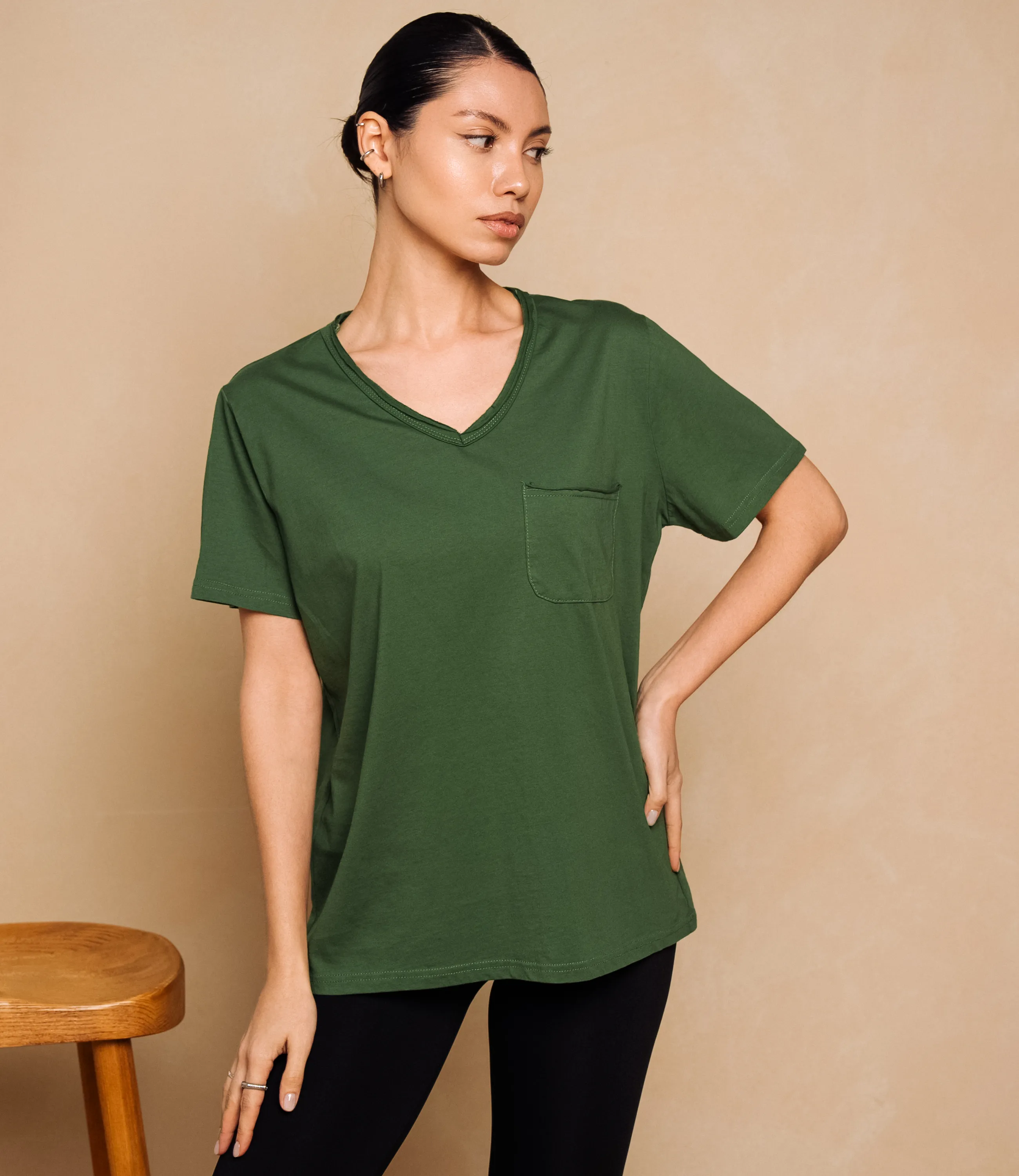 Футболка #КТ899 (2), зелёный - фото 1