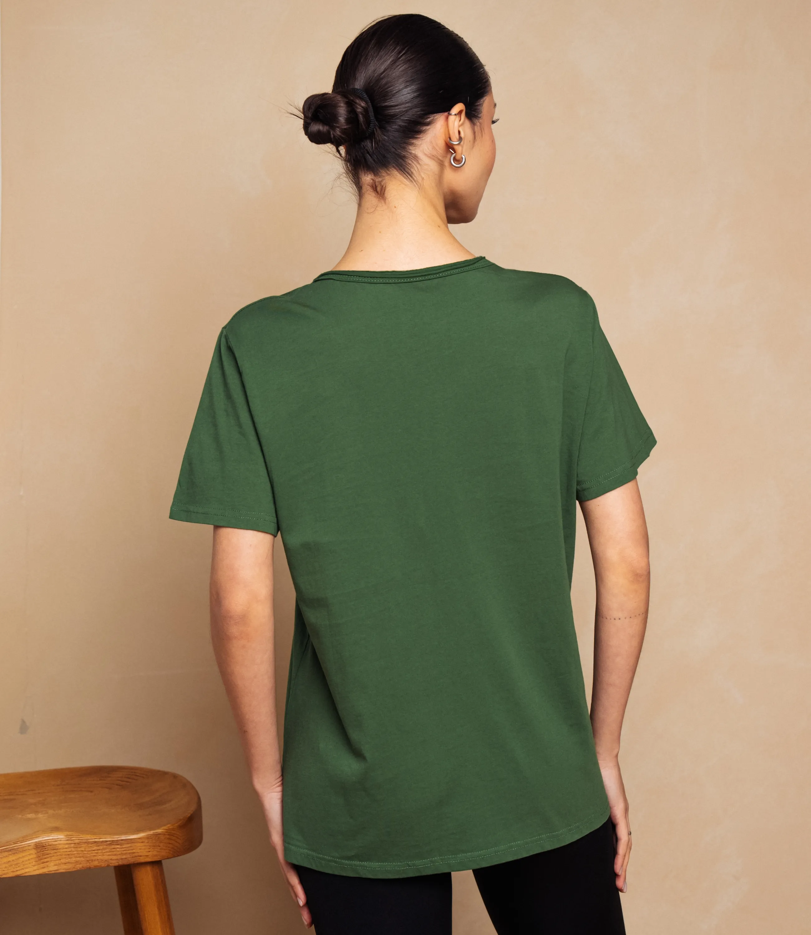 Футболка #КТ899 (2), зелёный - фото 3