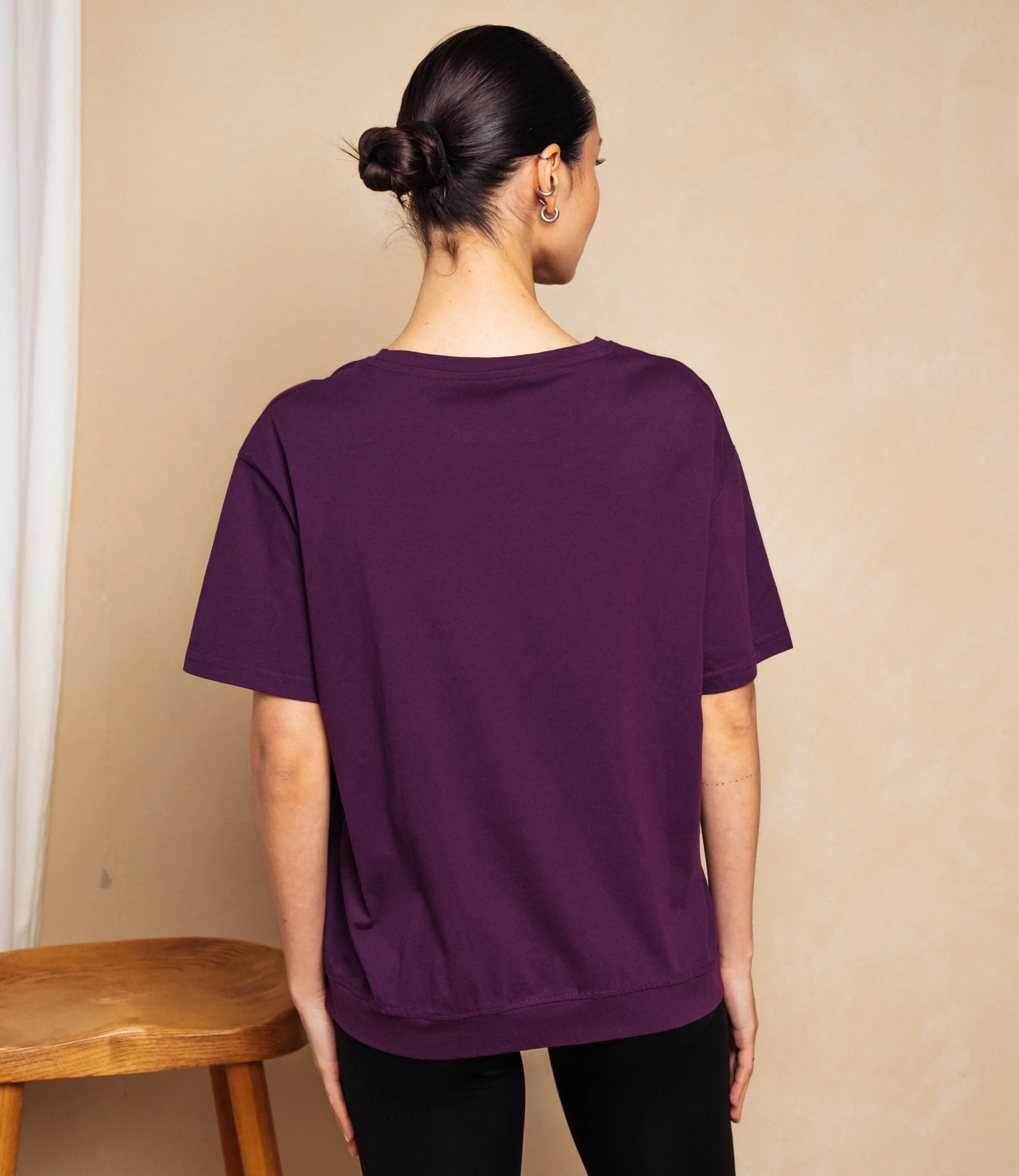 Футболка #КТ1062 (2), фиолетовый - фото 3