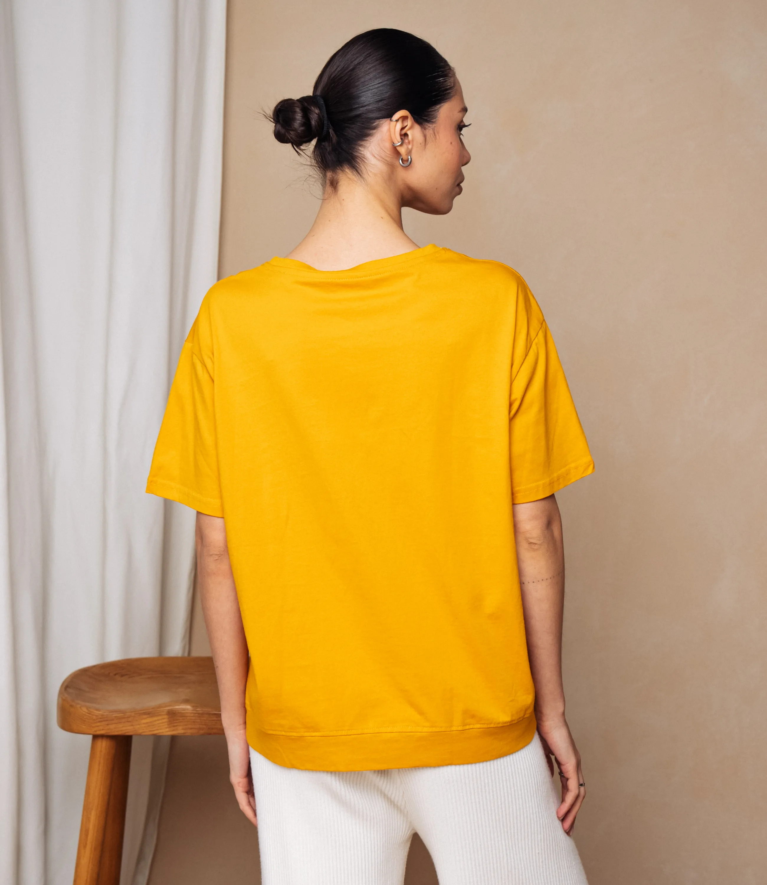 Футболка #КТ1062 (2), оранжевый - фото 3