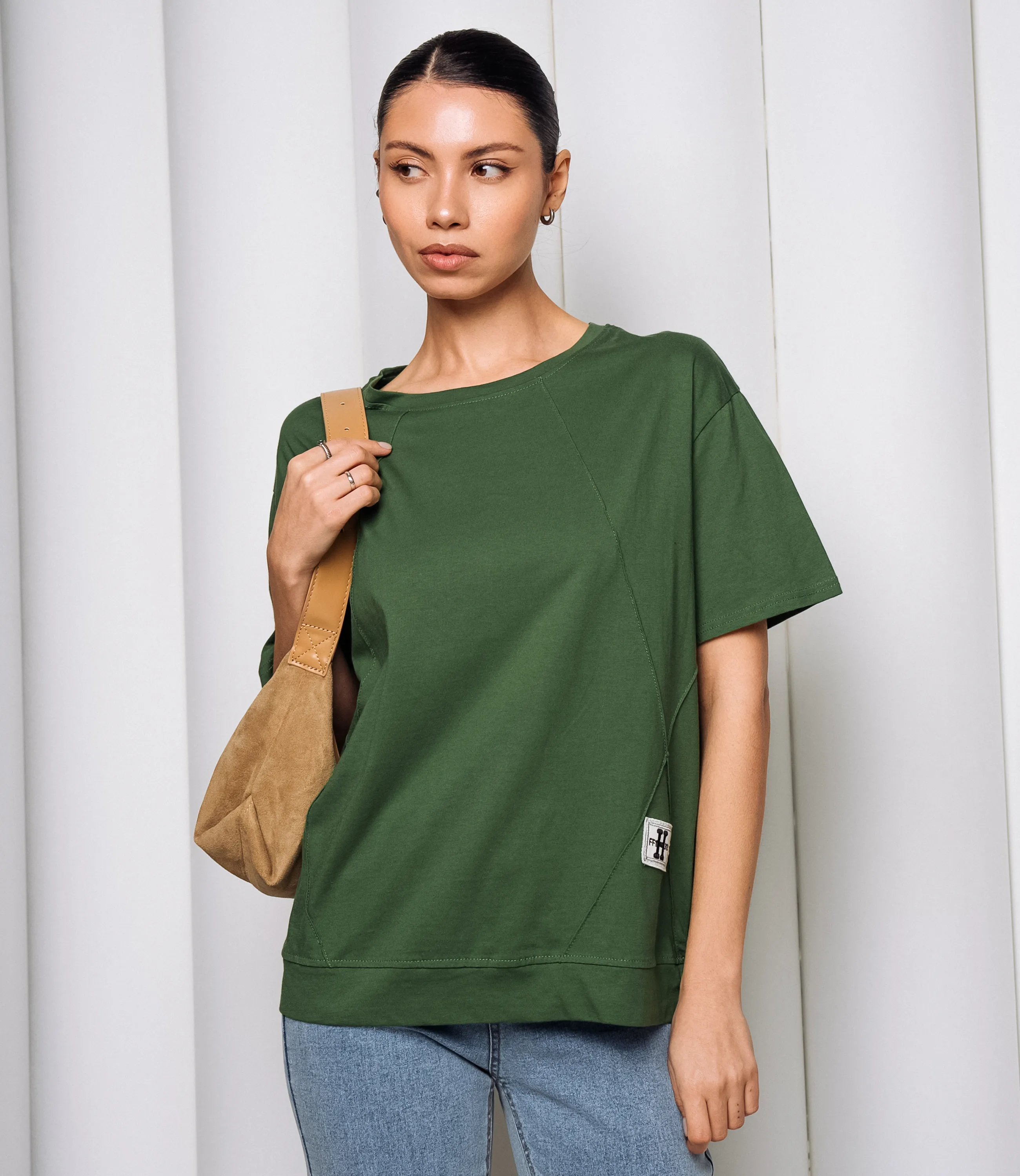 Футболка #КТ1062 (2), зелёный - фото 1