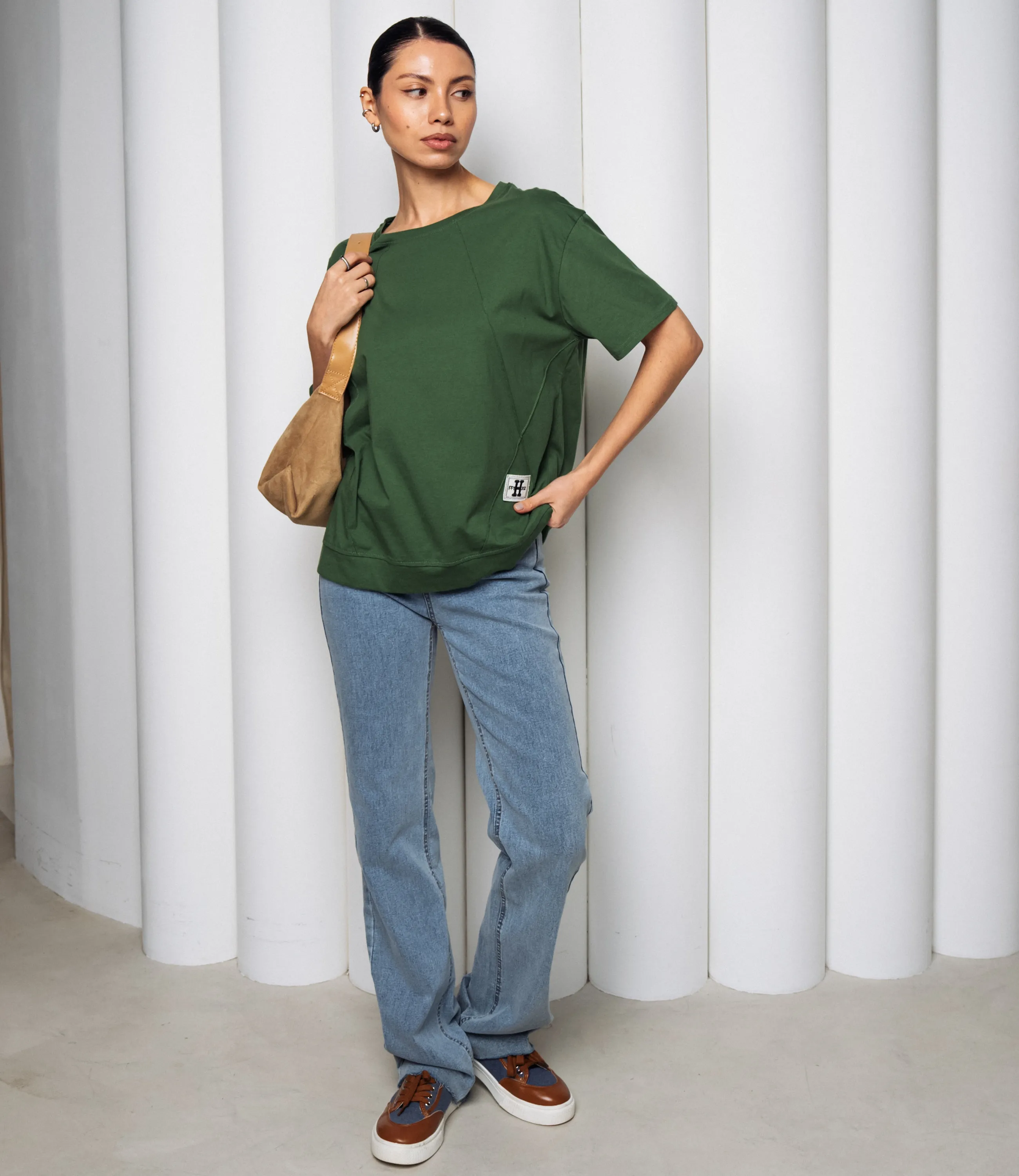 Футболка #КТ1062 (2), зелёный - фото 4