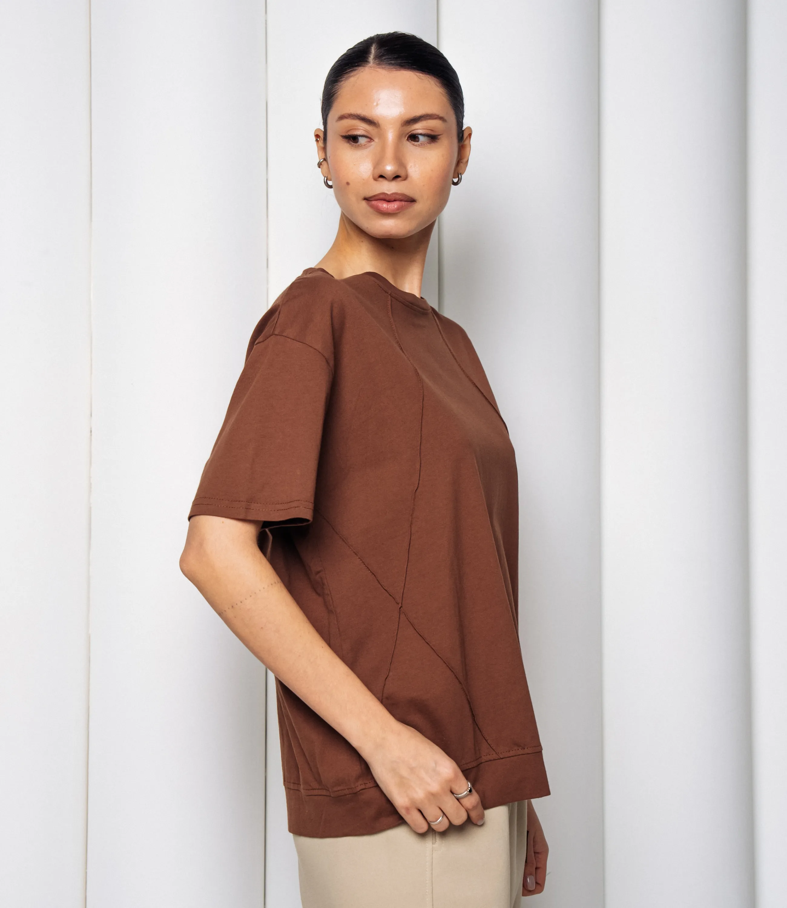 Футболка #КТ1062 (2), коричневый - фото 2