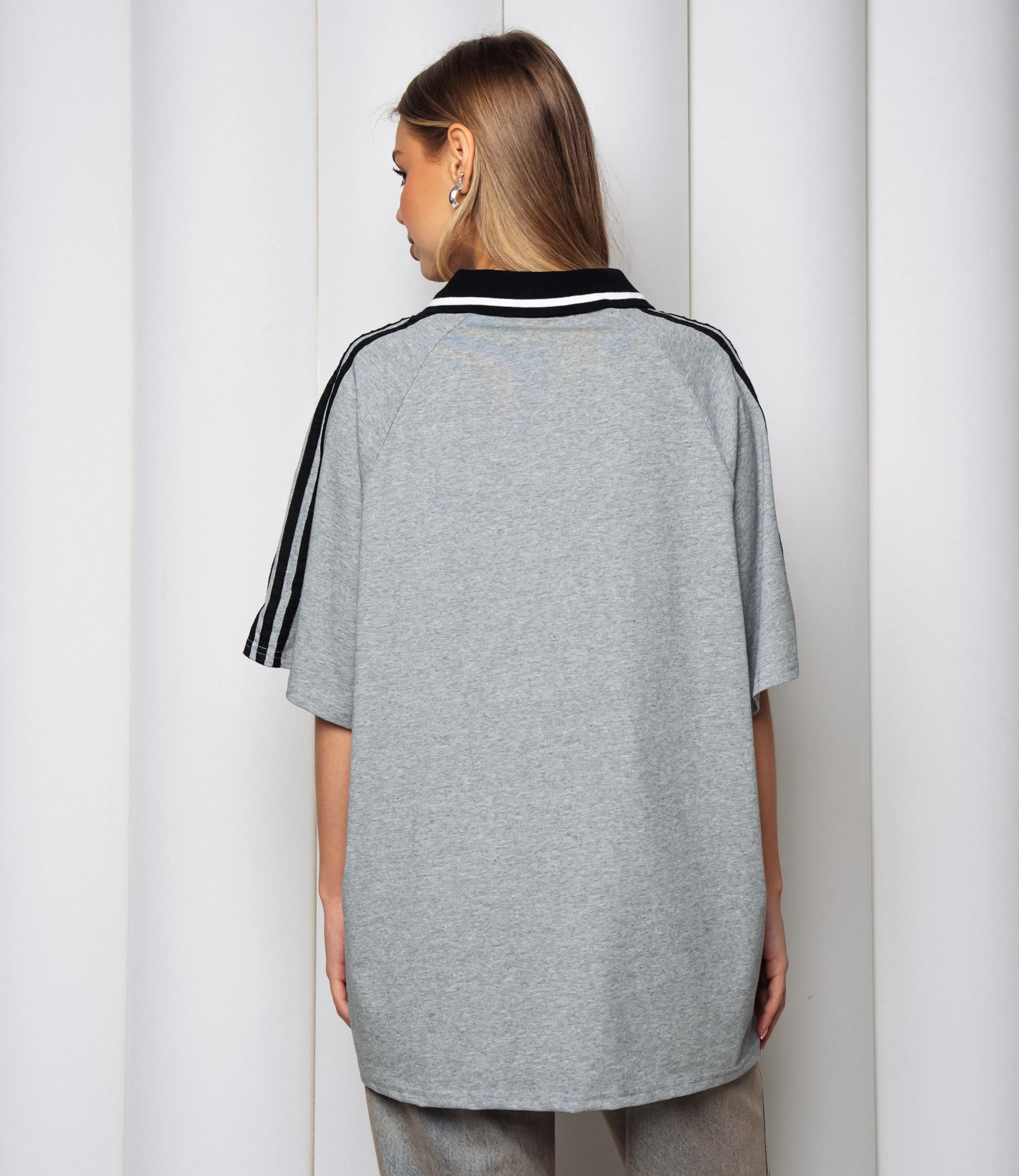 Футболка #КТ1716, серый меланж - фото 3