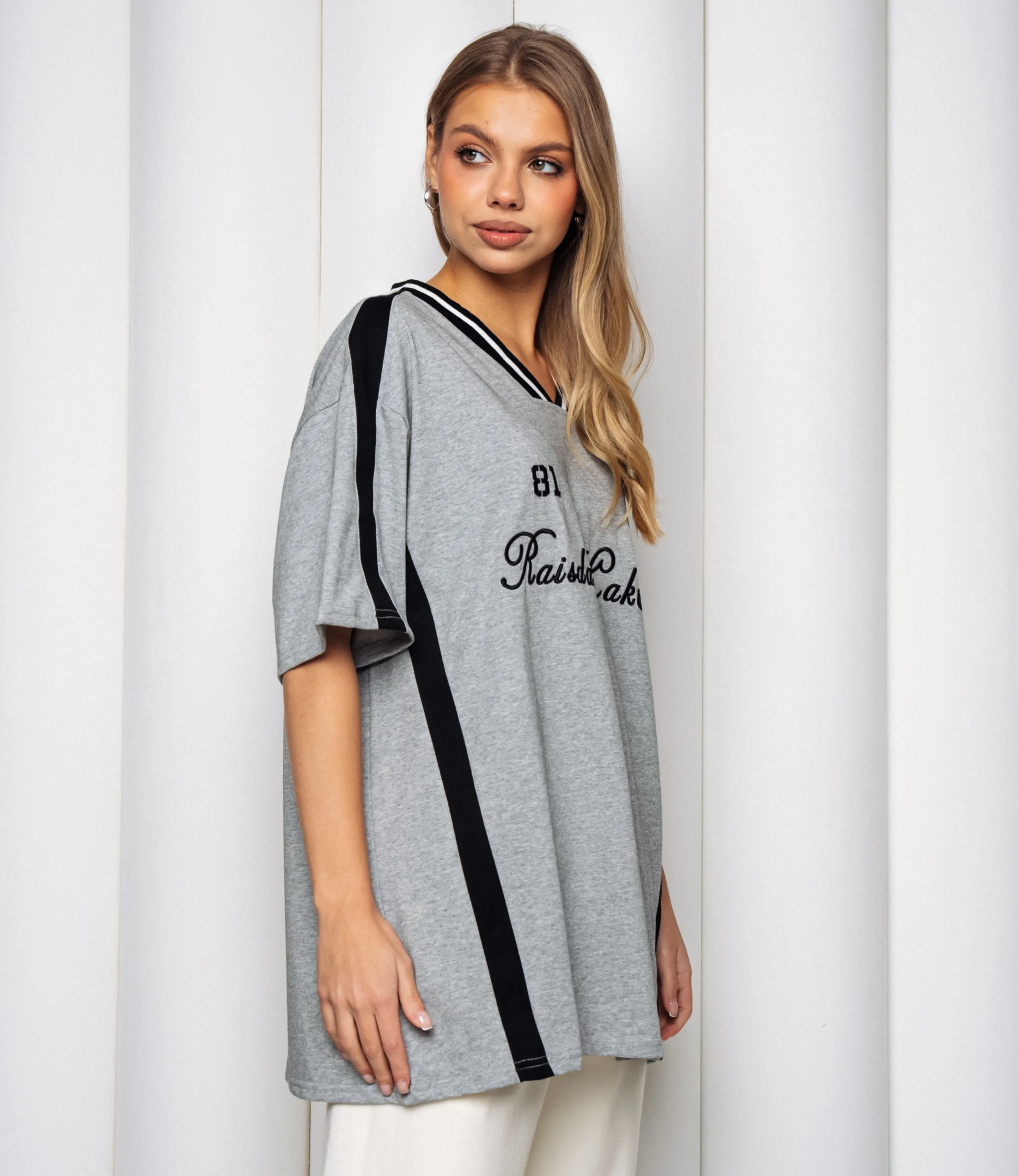 Футболка #КТ1715, серый меланж - фото 2