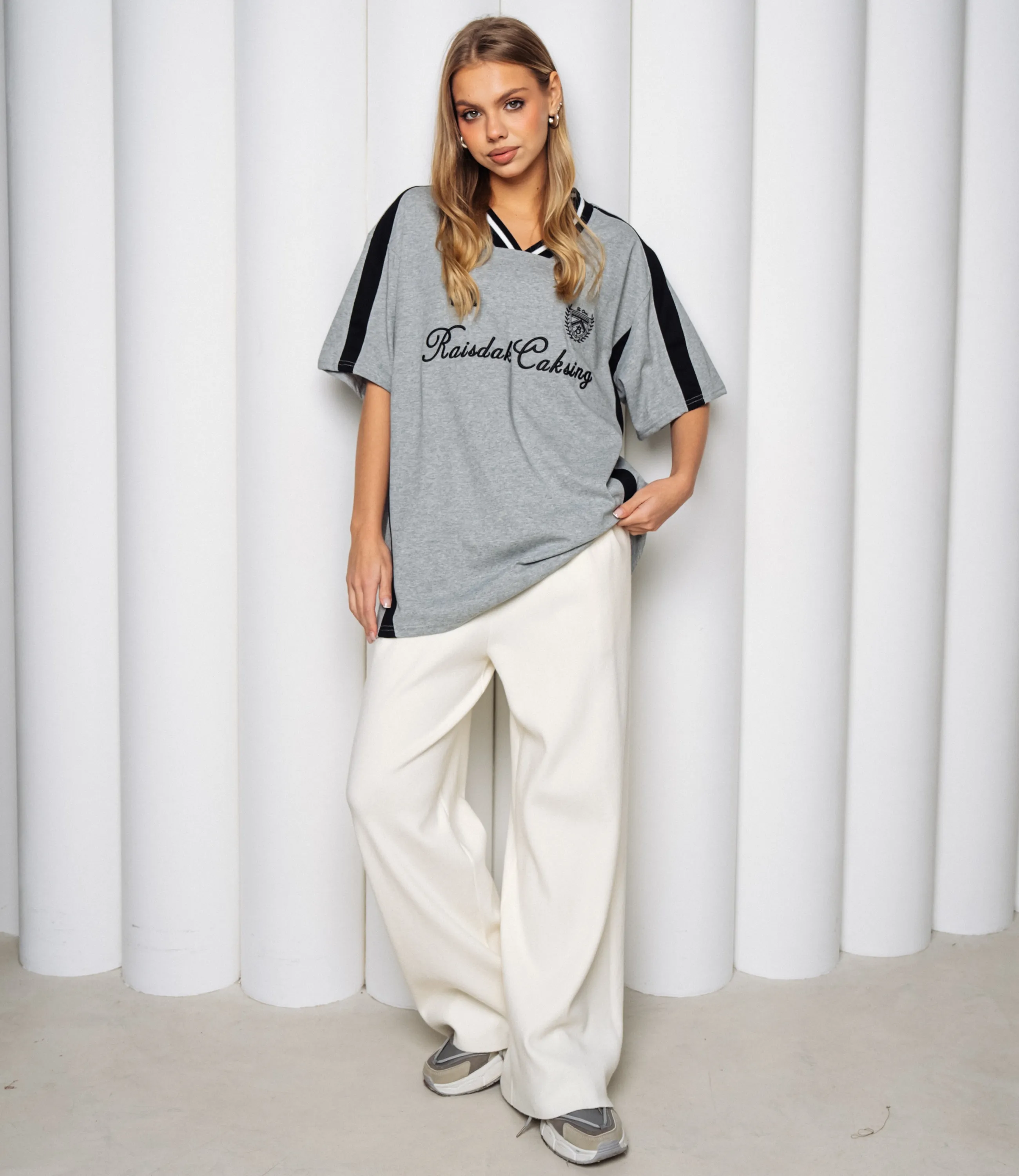 Футболка #КТ1715, серый меланж - фото 4