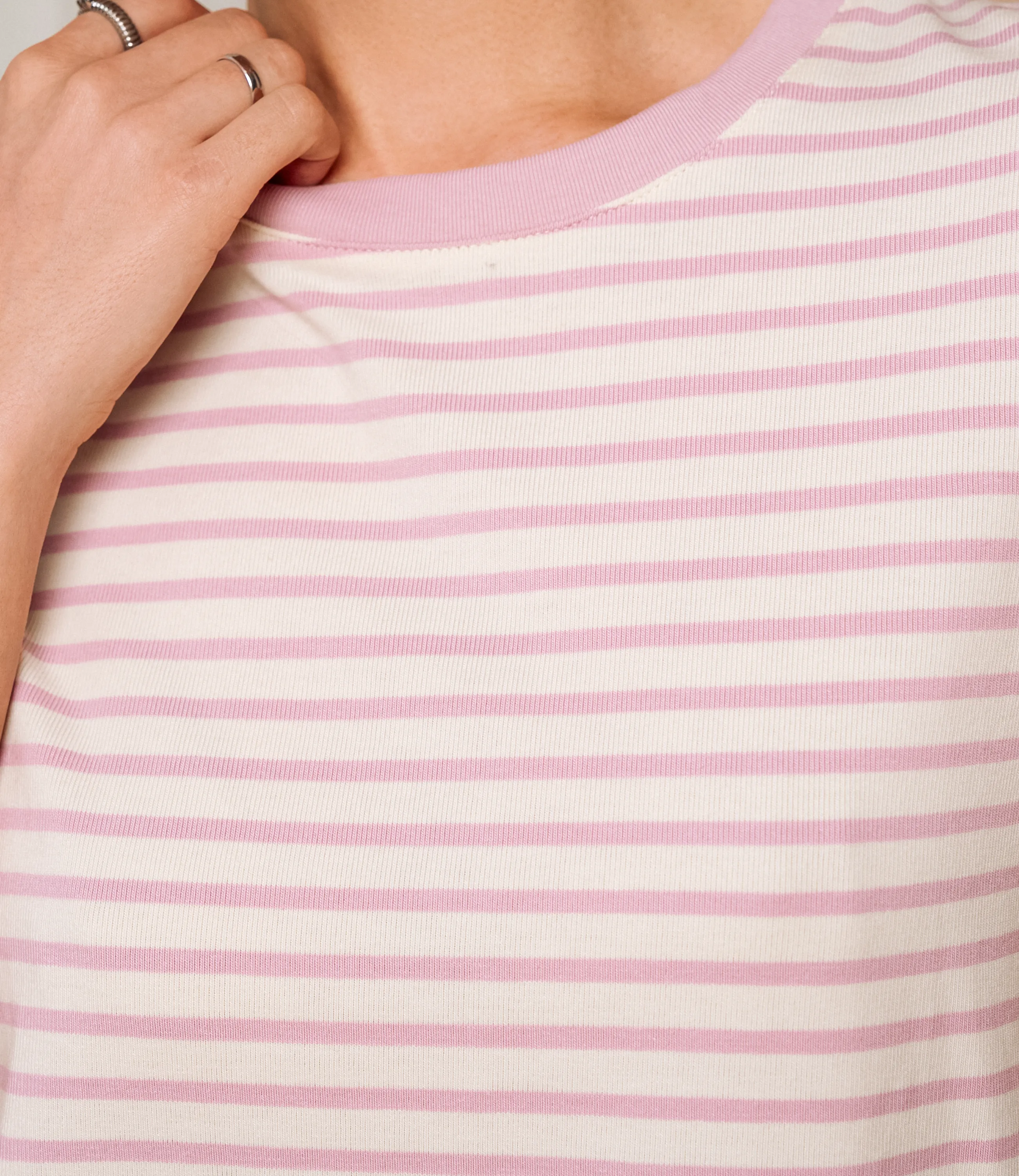 Футболка #КТ8355, пудровый - фото 5