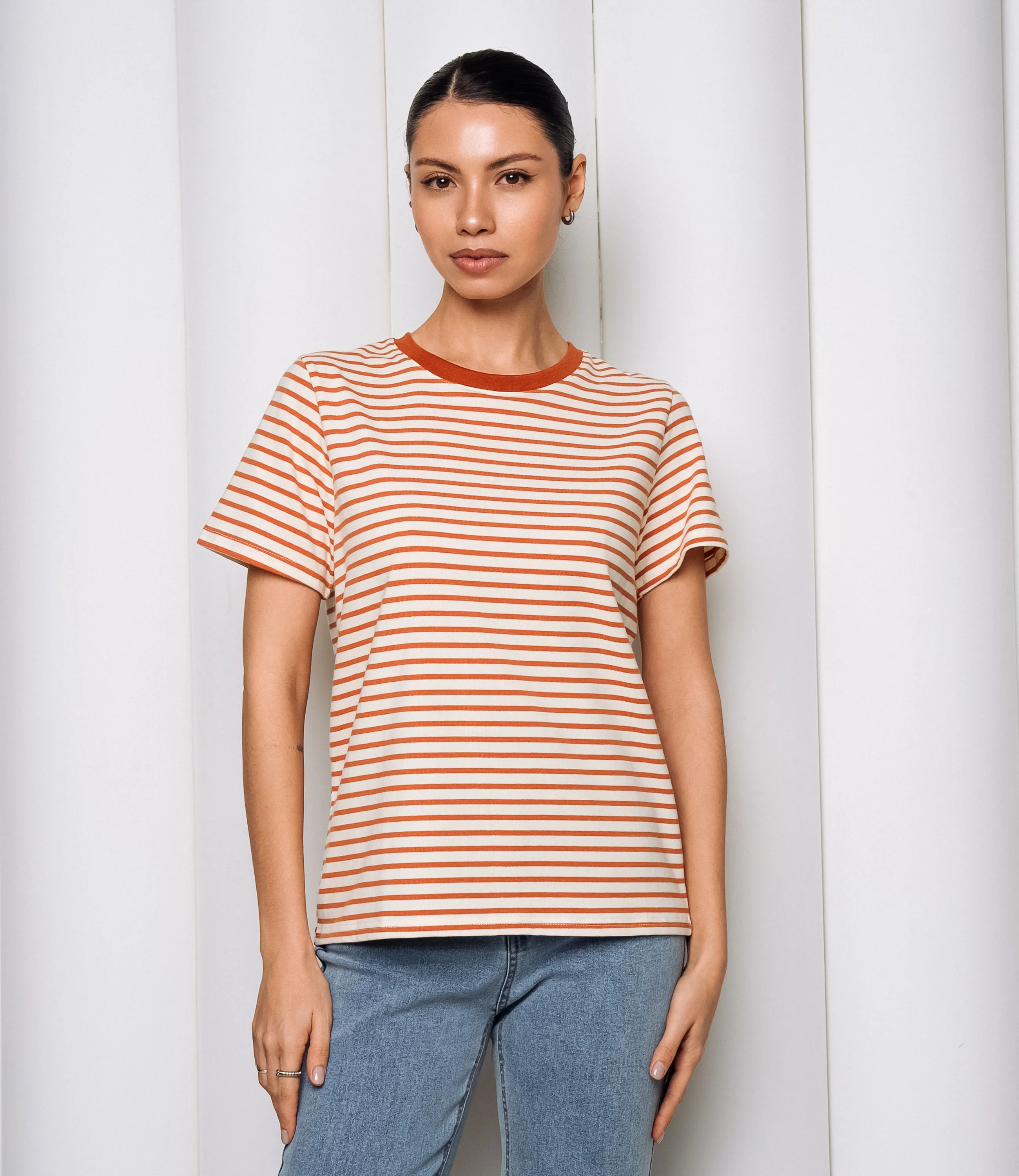 Футболка #КТ8355, терракотовый - фото 1