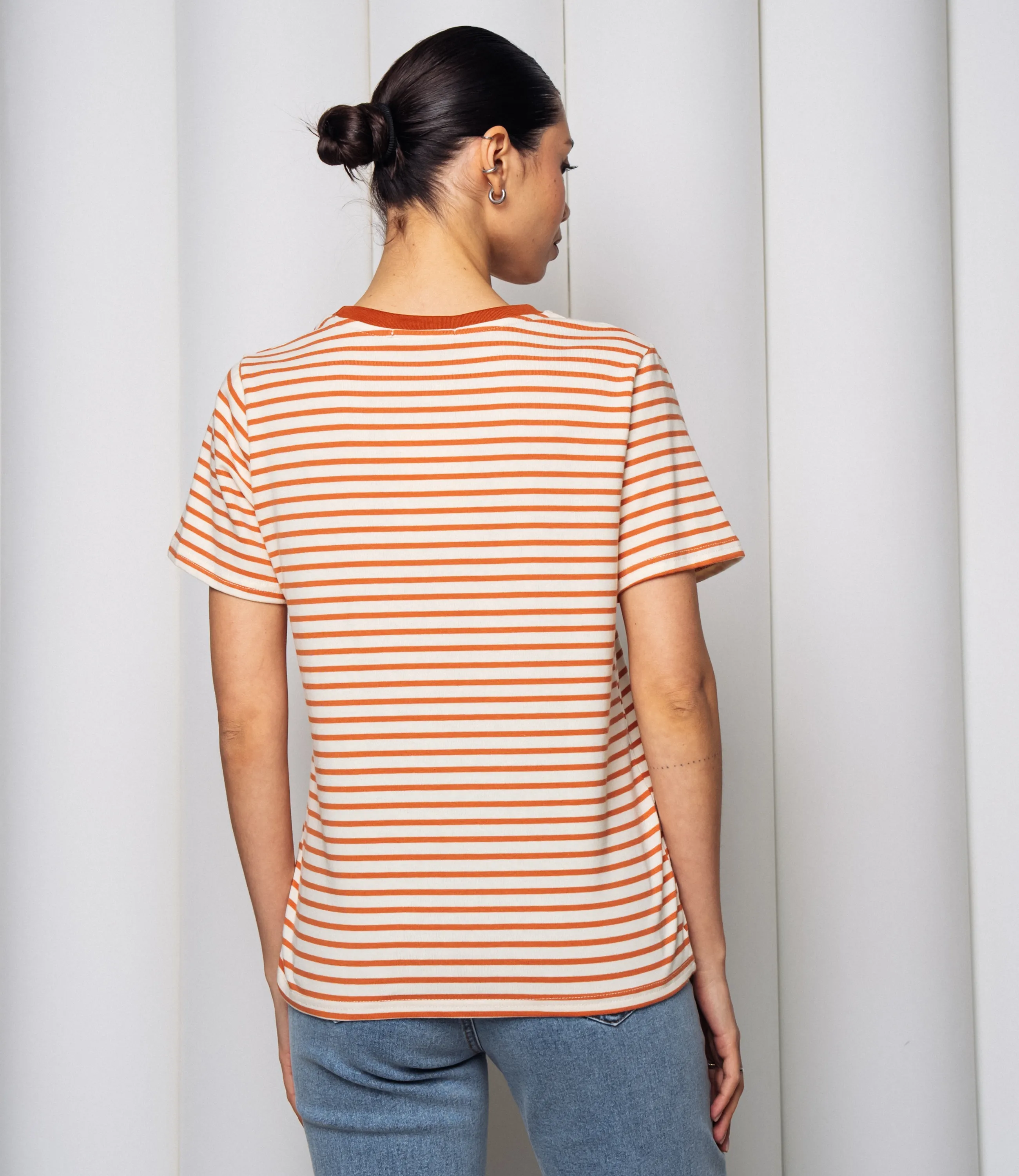 Футболка #КТ8355, терракотовый - фото 3