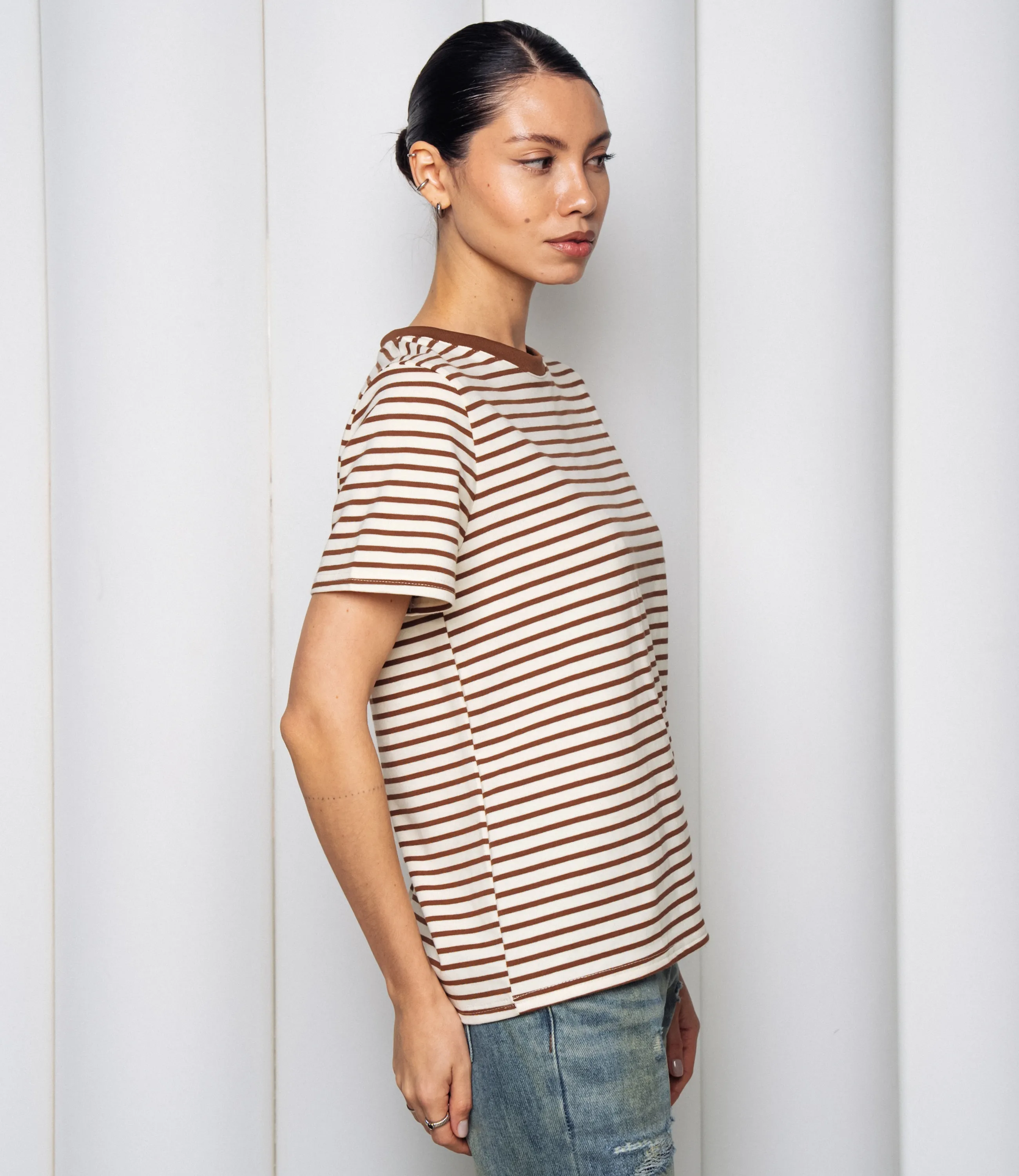 Футболка #КТ8355, коричневый - фото 2