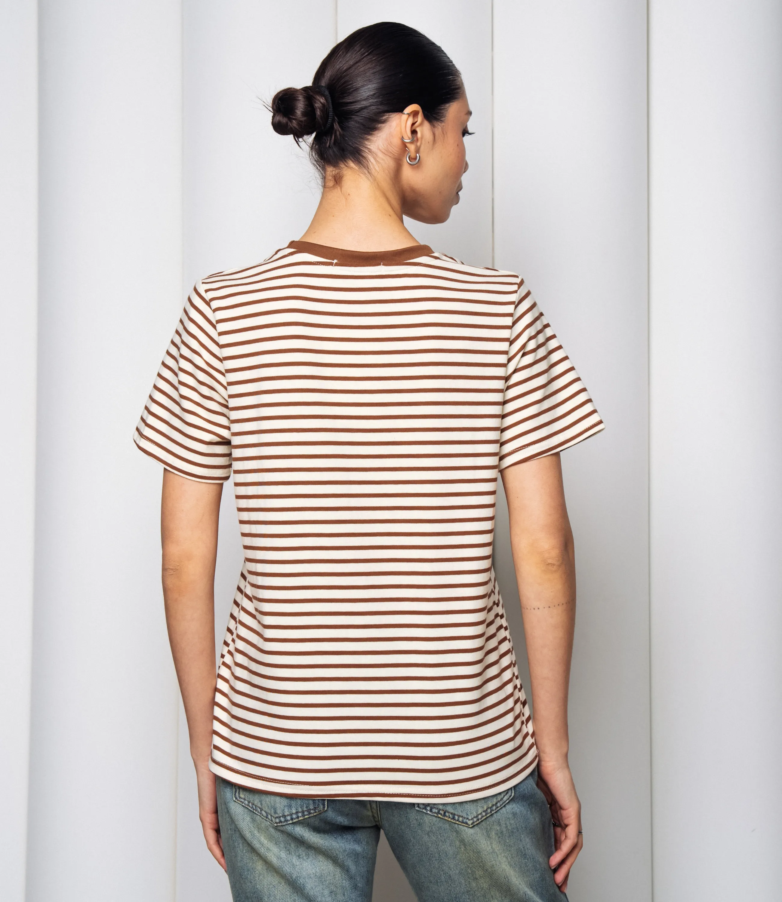 Футболка #КТ8355, коричневый - фото 3