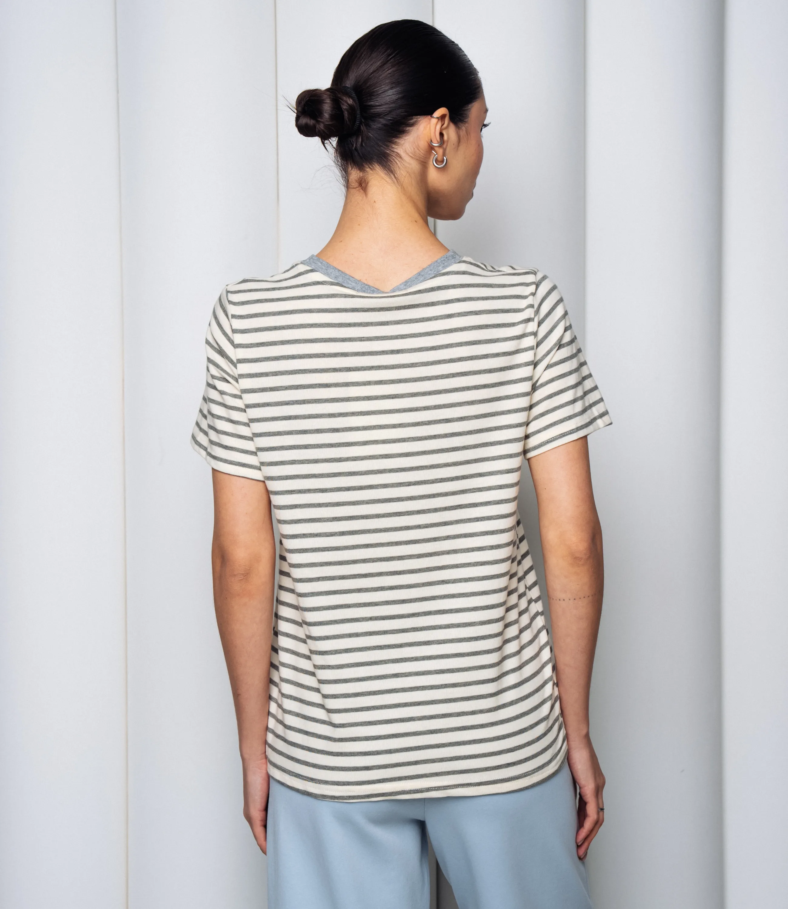 Футболка #КТ8355, серый - фото 3