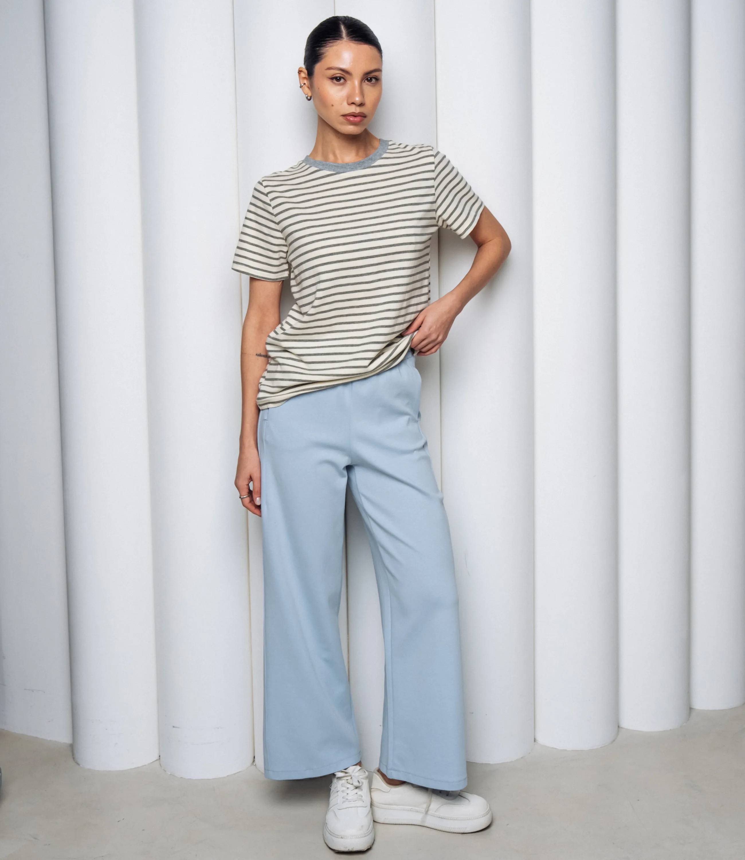 Футболка #КТ8355, серый - фото 4