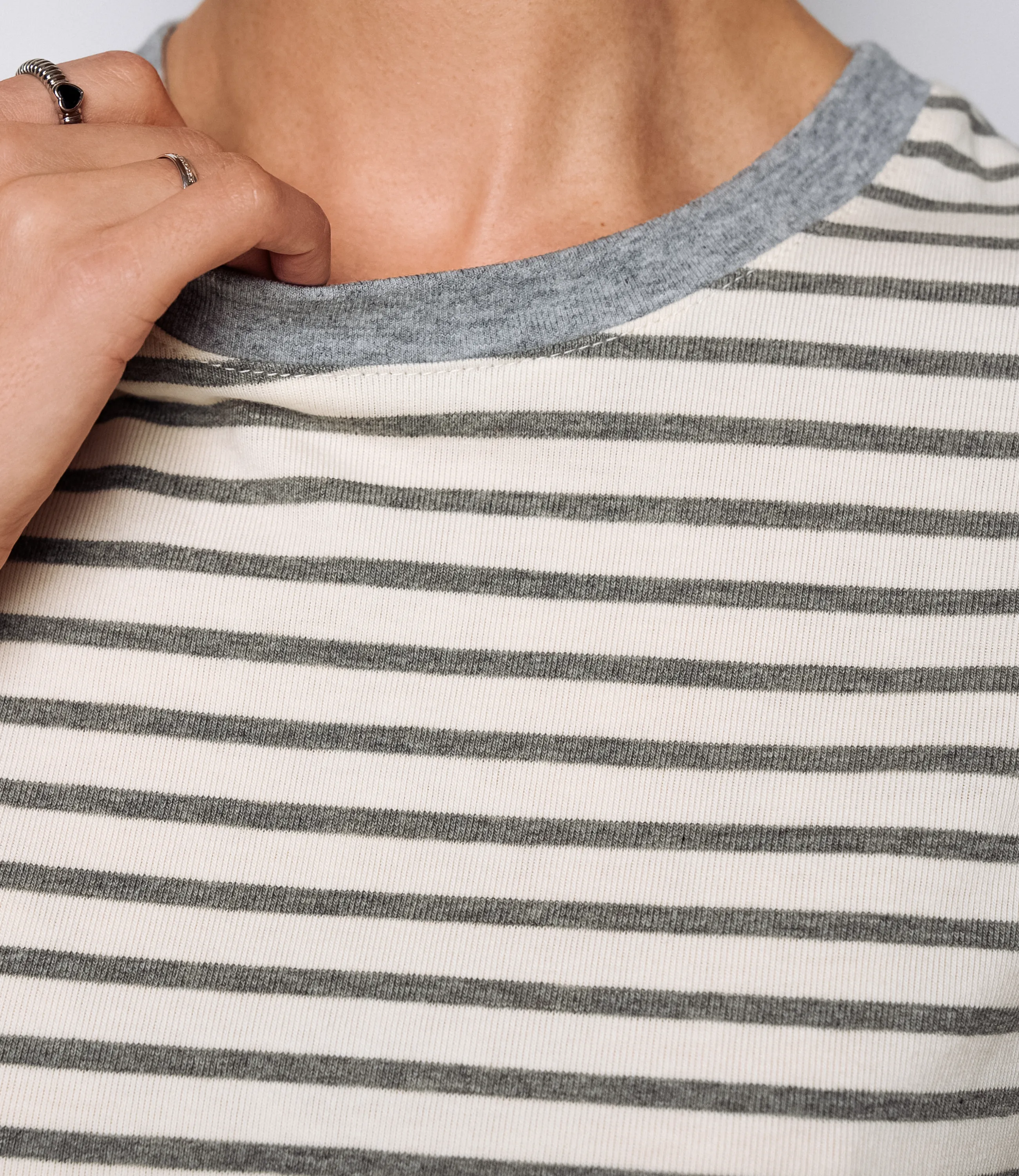 Футболка #КТ8355, серый - фото 5