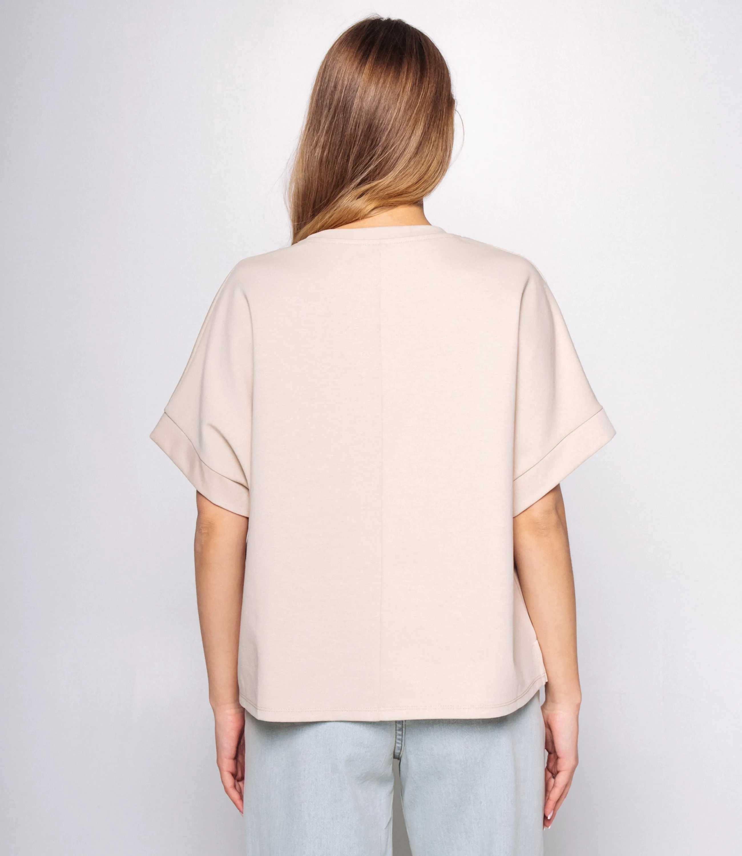 Футболка #КТ1907 (1), бежевый - фото 3