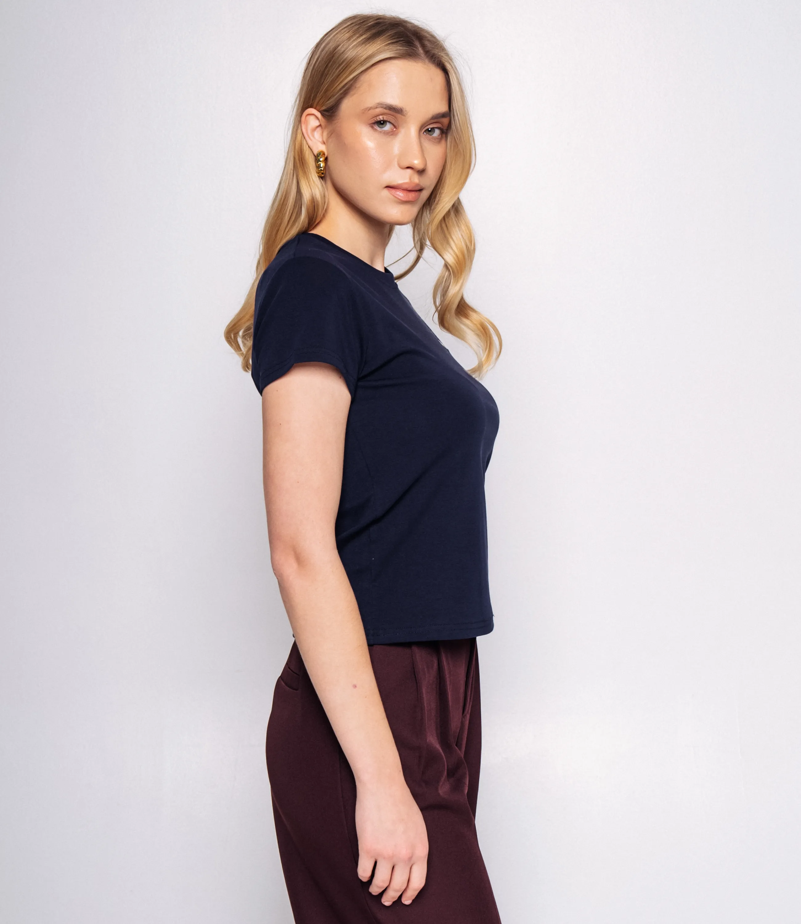 Футболка #КТ250365, тёмно-синий - фото 2