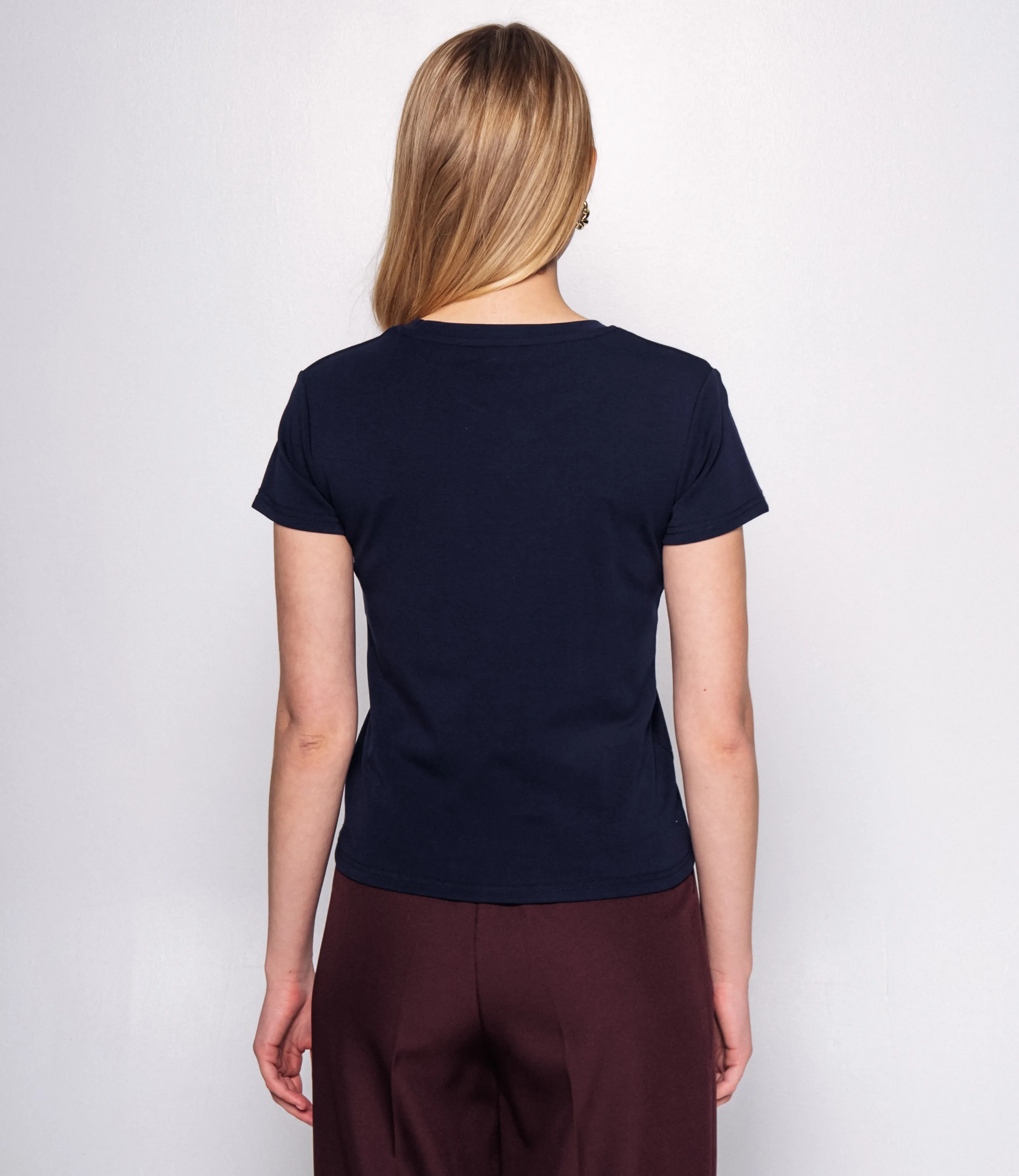 Футболка #КТ250365, тёмно-синий - фото 3