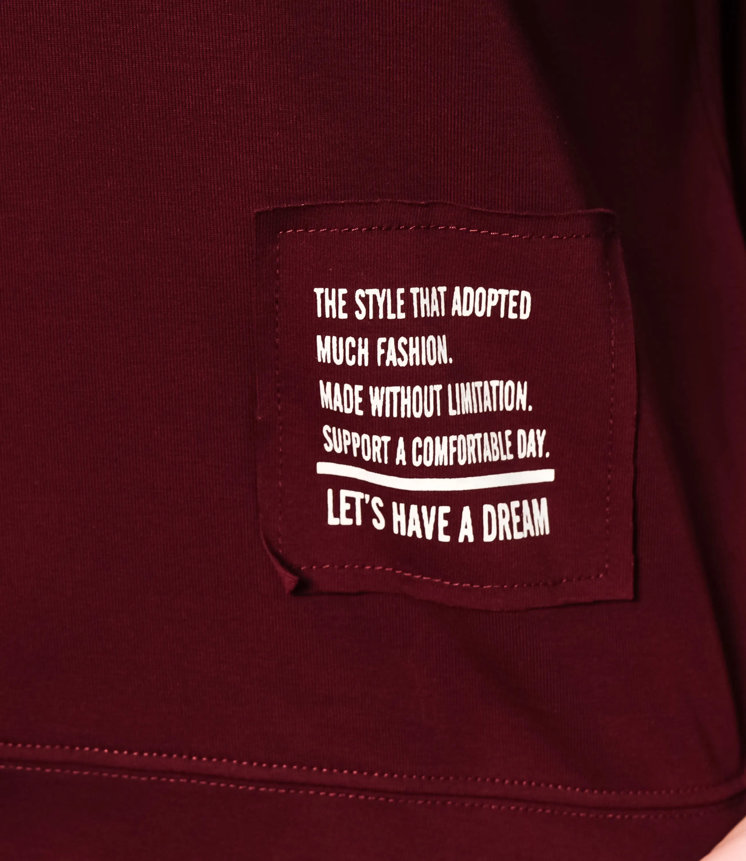 Футболка #КТ0467-55, бордовый - фото 5