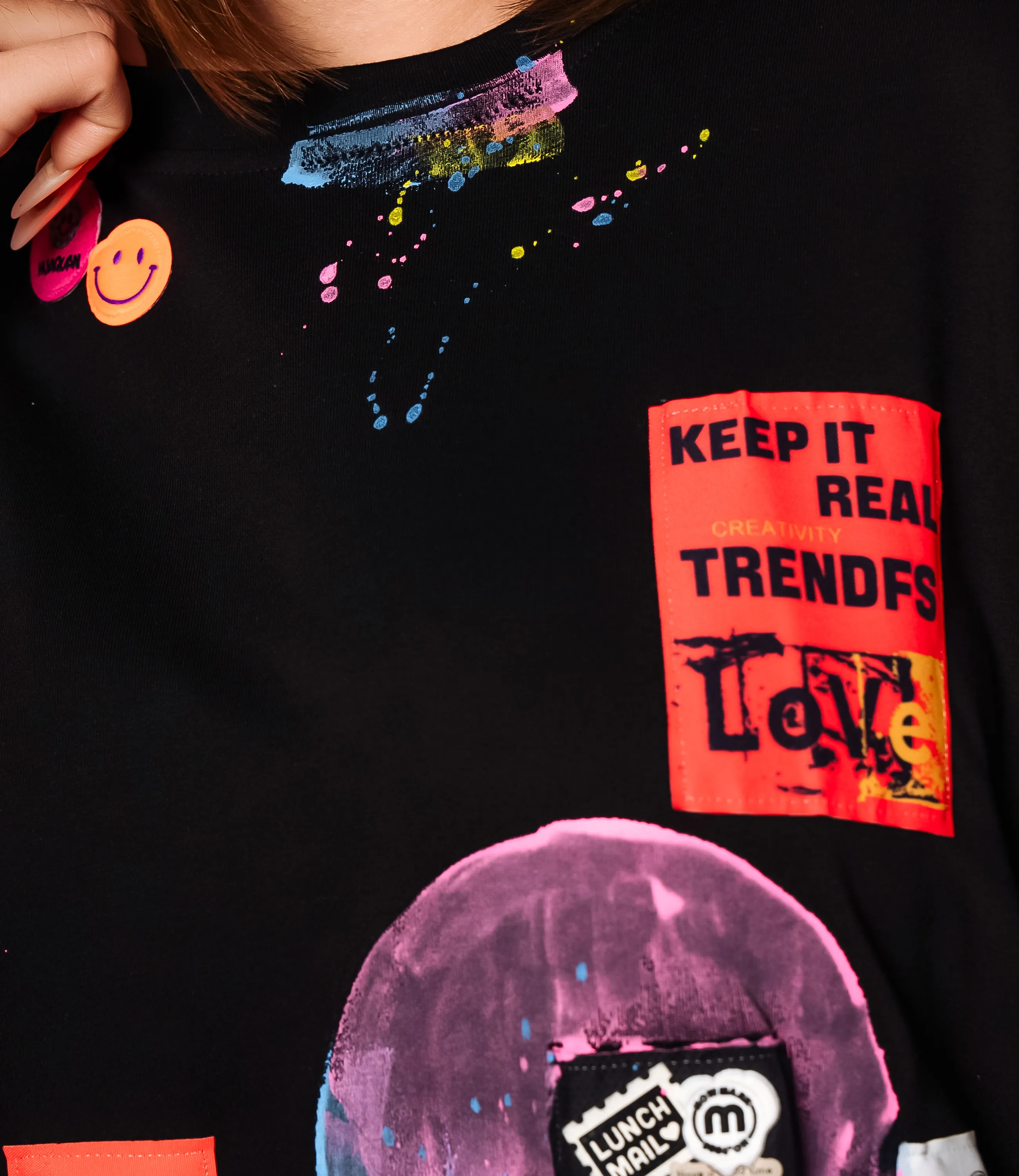 Футболка #КТ8290, чёрный - фото 5