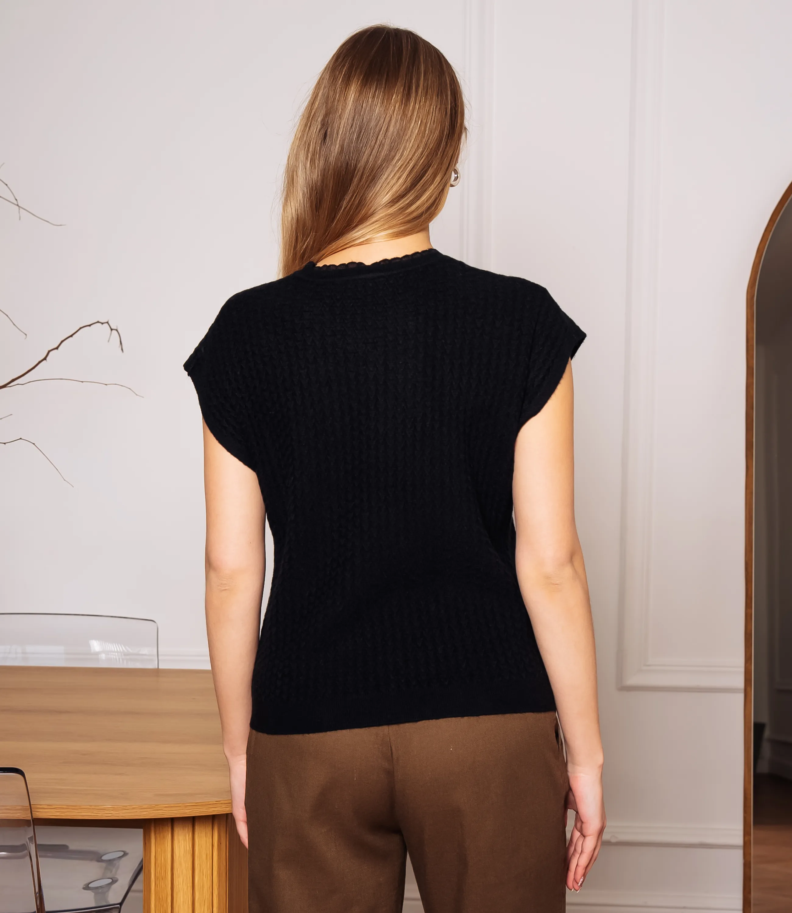 Футболка #КТ6021 (3), чёрный - фото 3