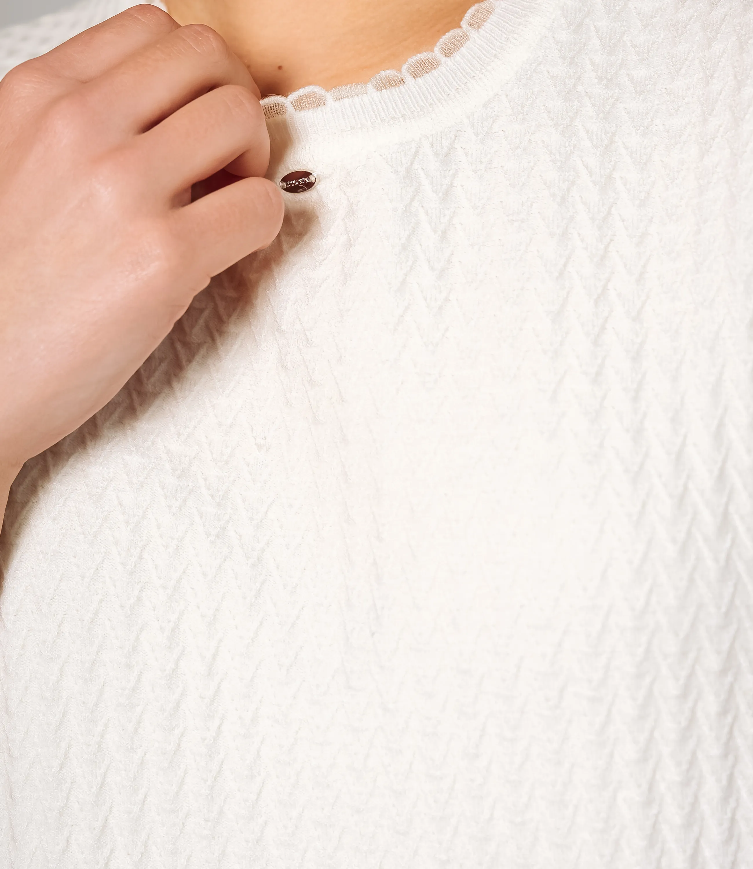 Футболка #КТ6021 (3), кремовый - фото 5