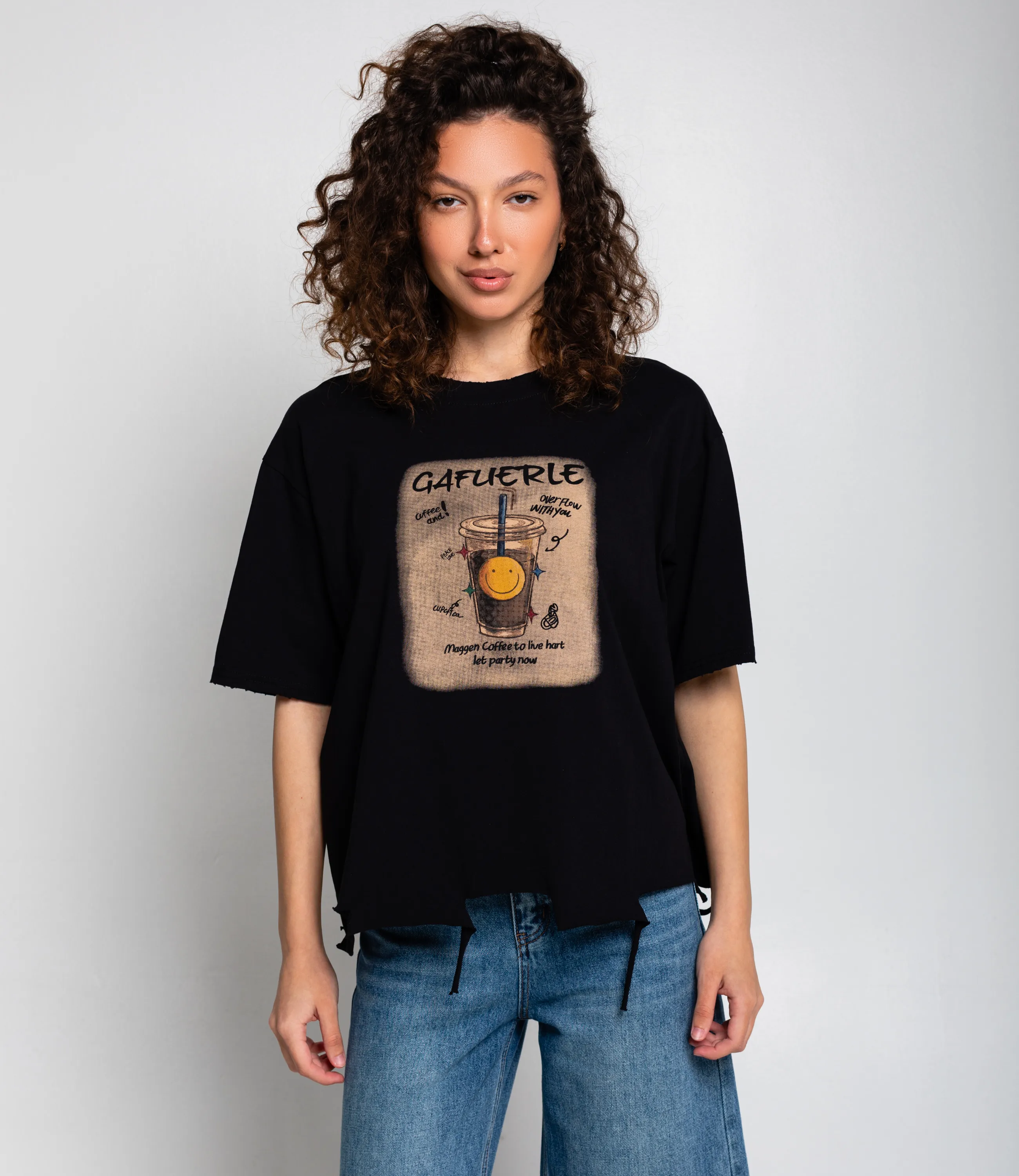 Футболка #КТ2603 (4), чёрный - фото 1