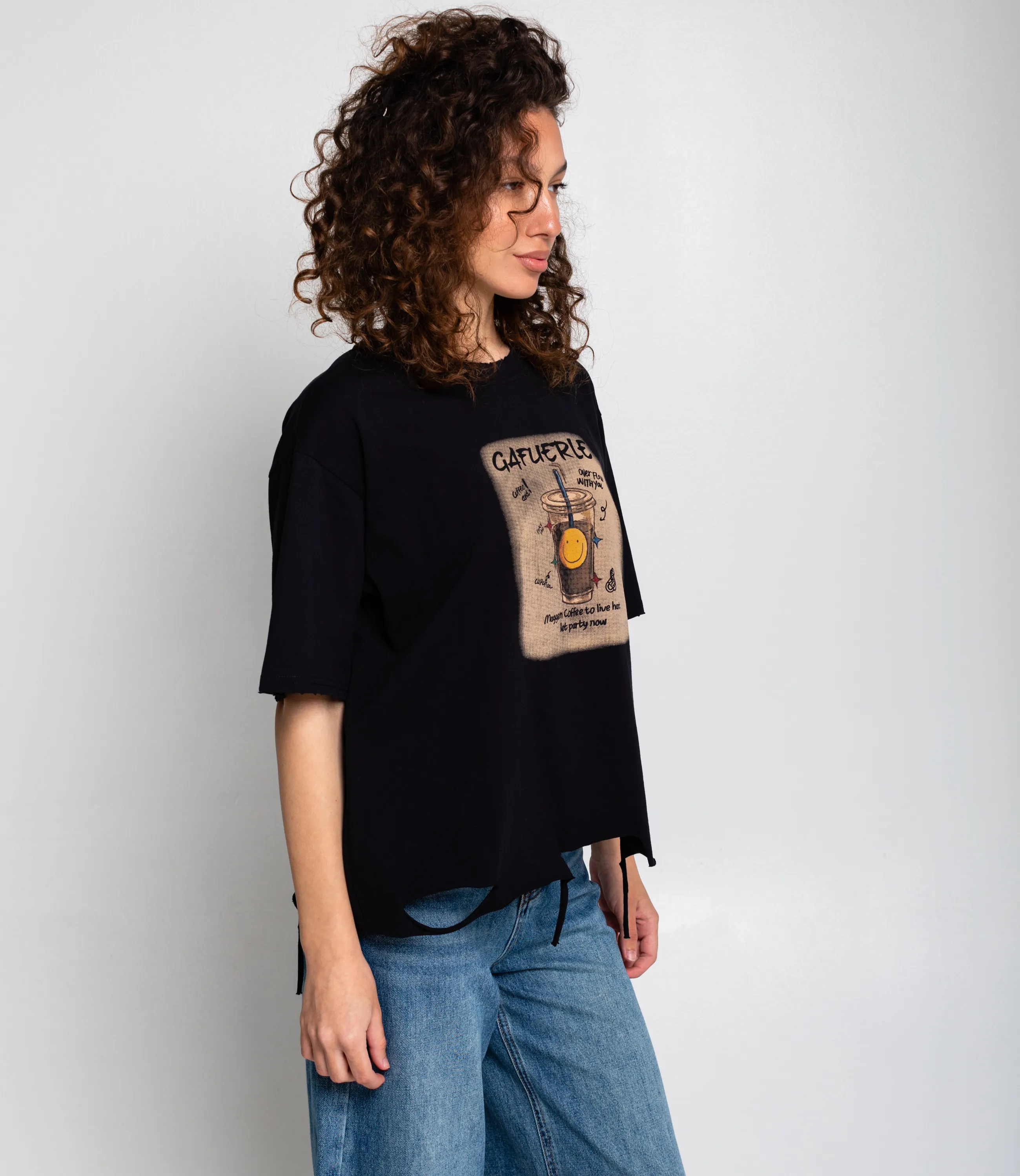 Футболка #КТ2603 (4), чёрный - фото 2