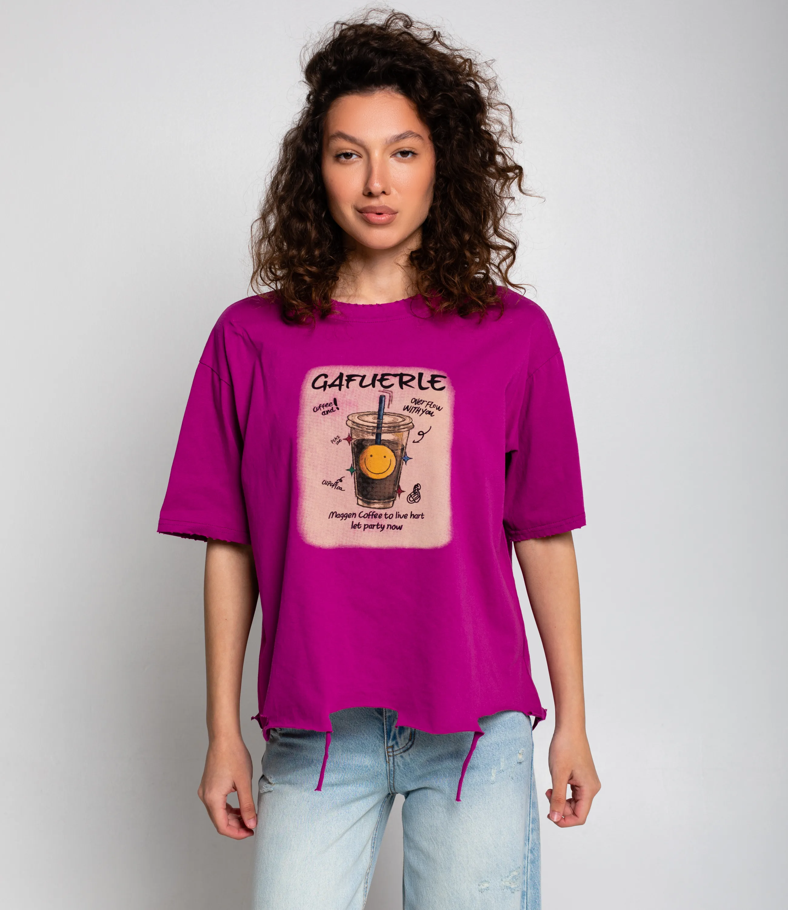 Футболка #КТ2603 (4), сиреневый - фото 1