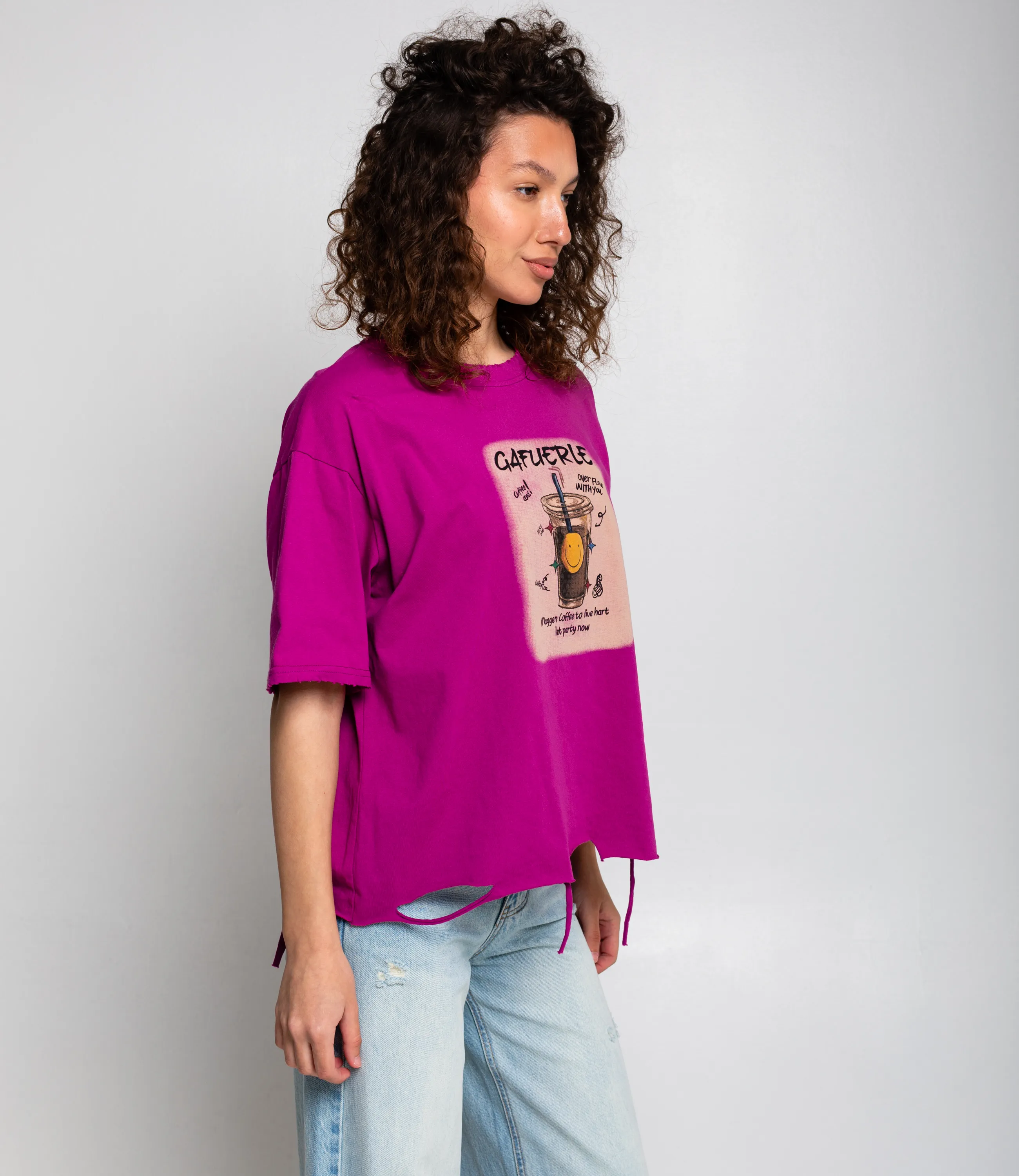 Футболка #КТ2603 (4), сиреневый - фото 2