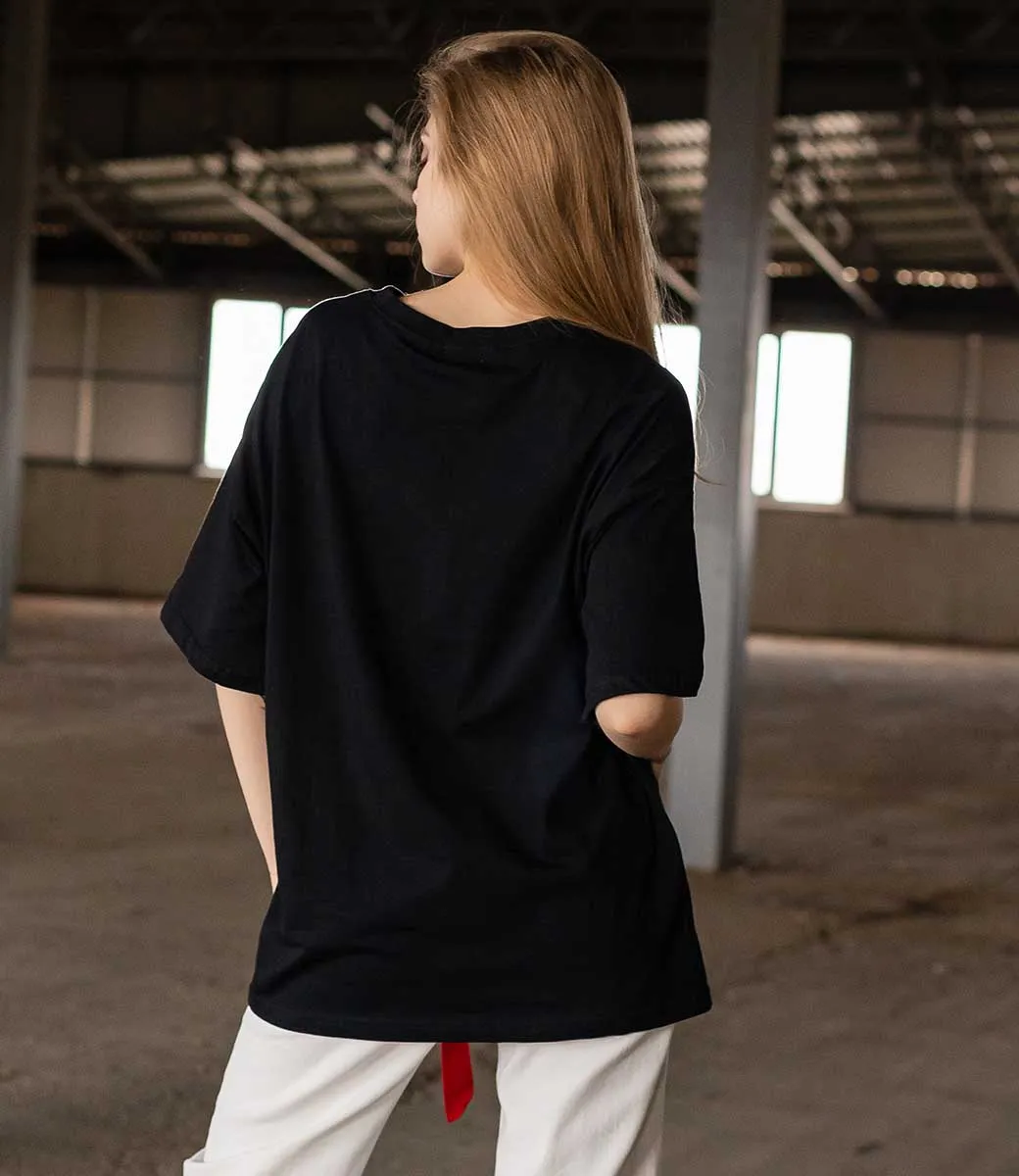 Футболка #КТ311, чёрный - фото 4