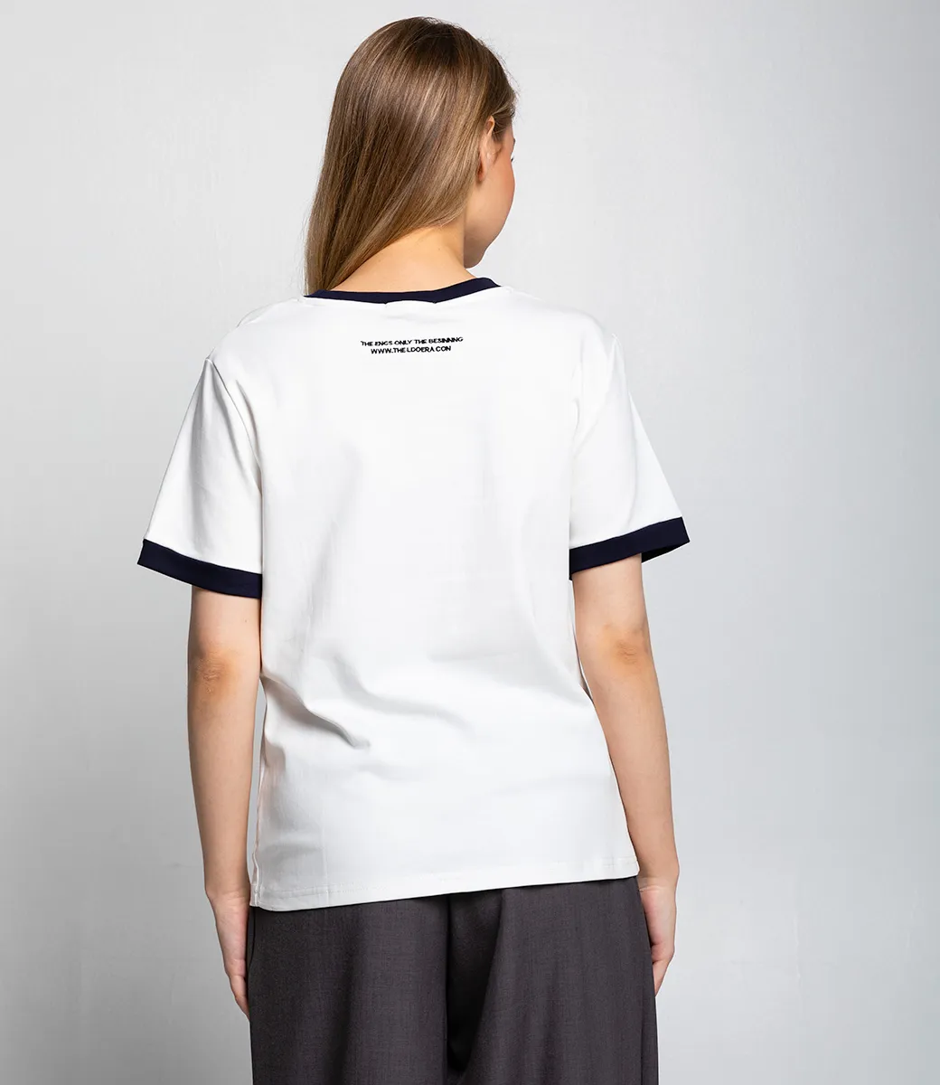 Футболка #КТ519-22, белый - фото 3