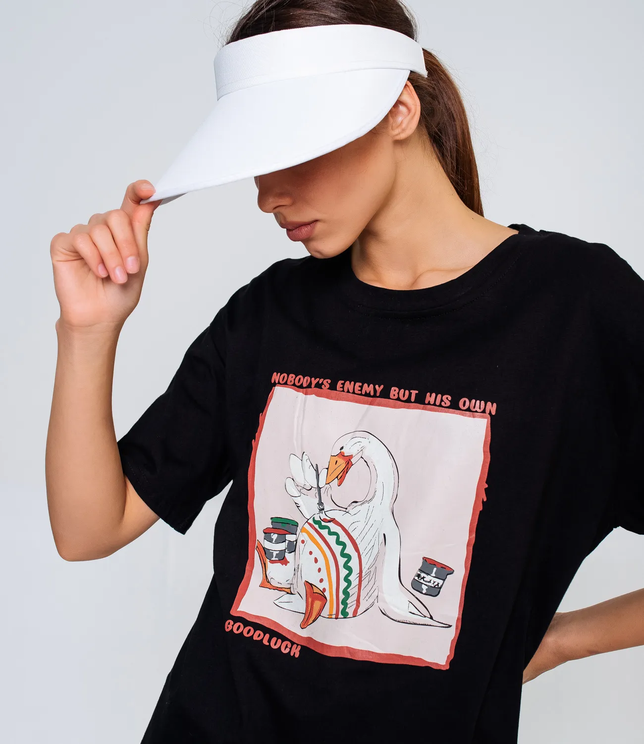 Футболка #КТ5891, чёрный - фото 5