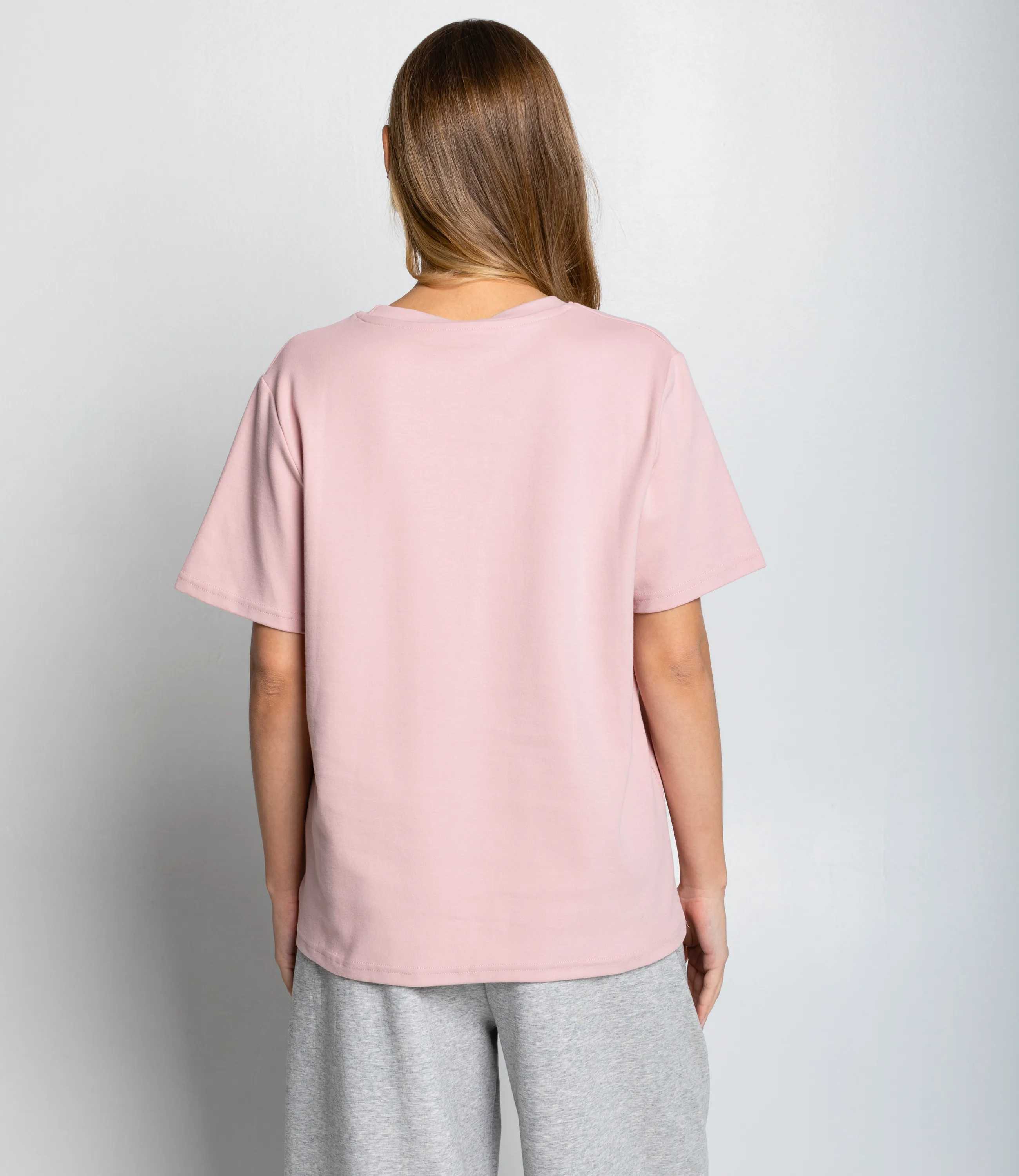 Футболка #КТ6120, пудровый - фото 3