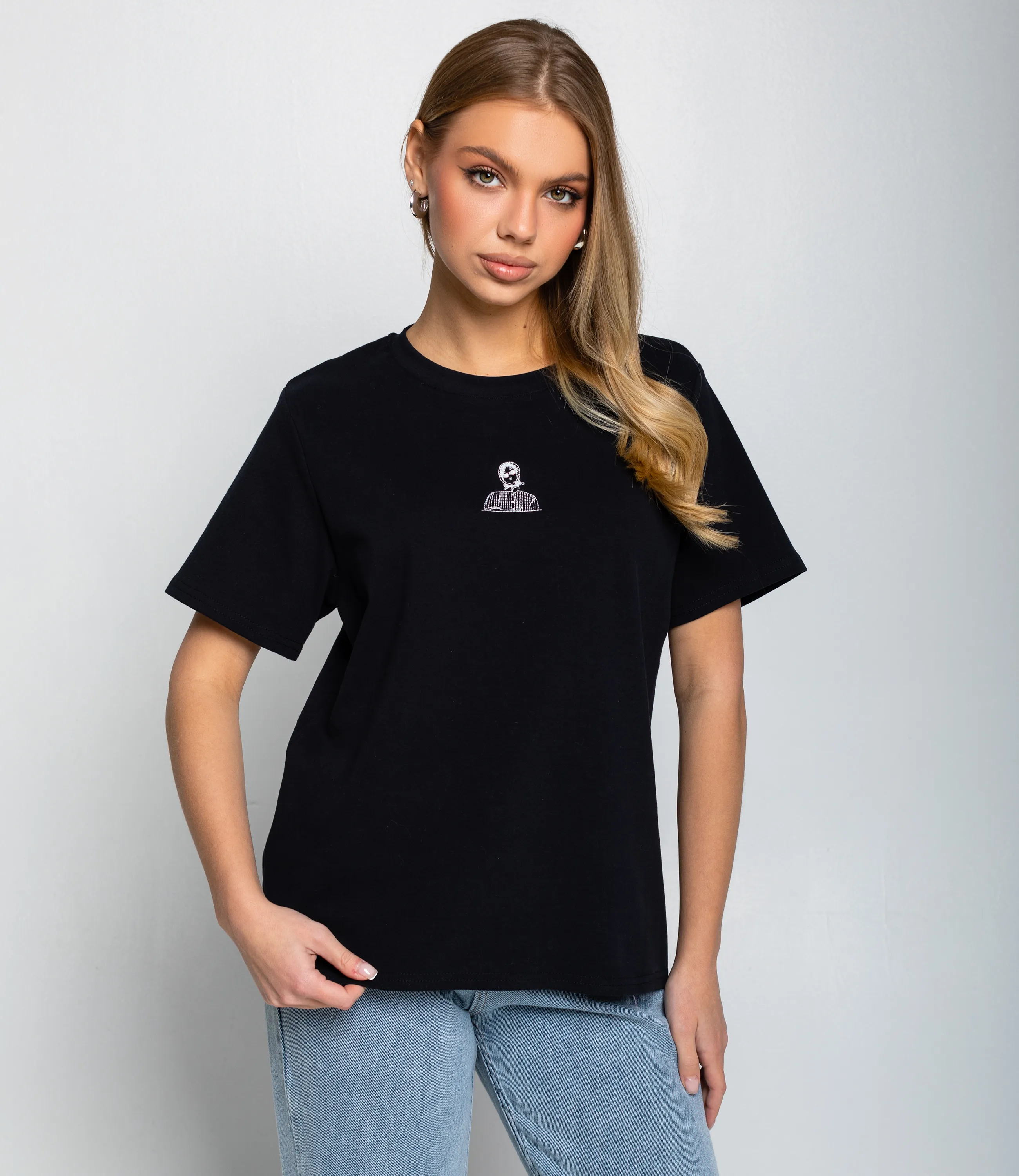 Футболка #КТ6120, чёрный - фото 1