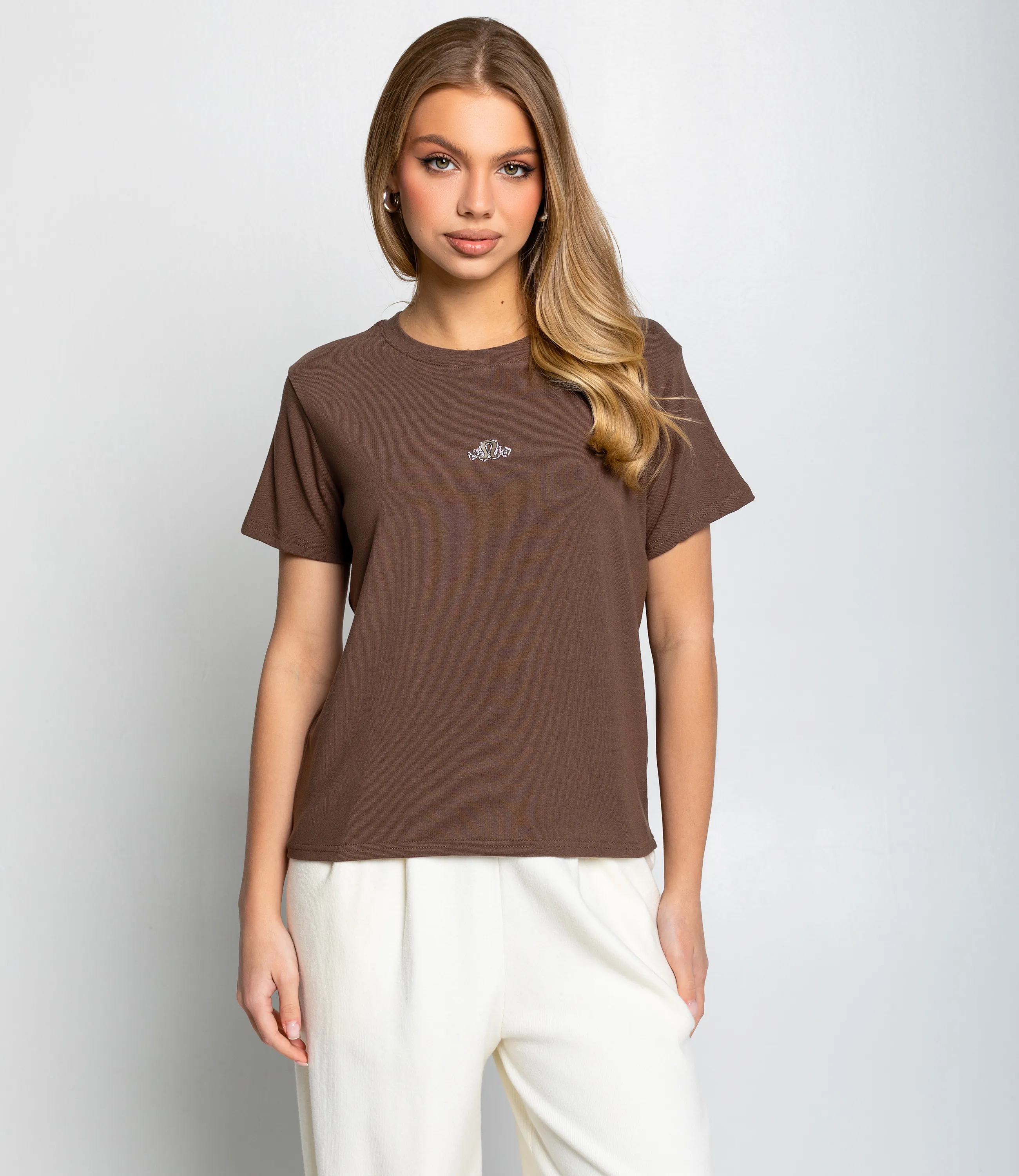 Футболка #КТ623 (5), коричневый - фото 1