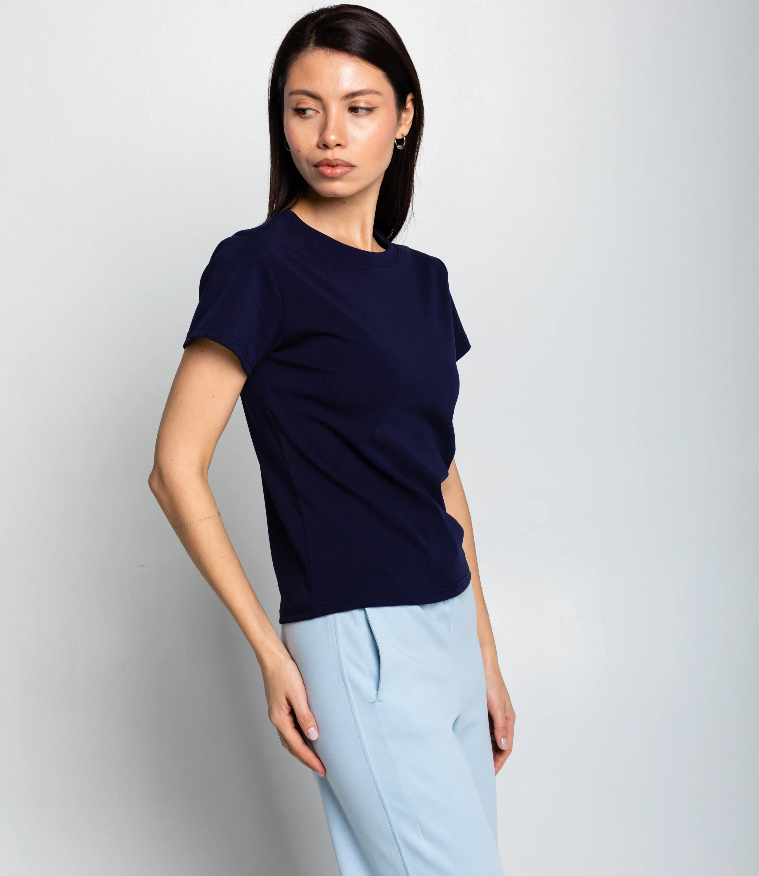 Футболка #КТ250361, тёмно-синий - фото 2