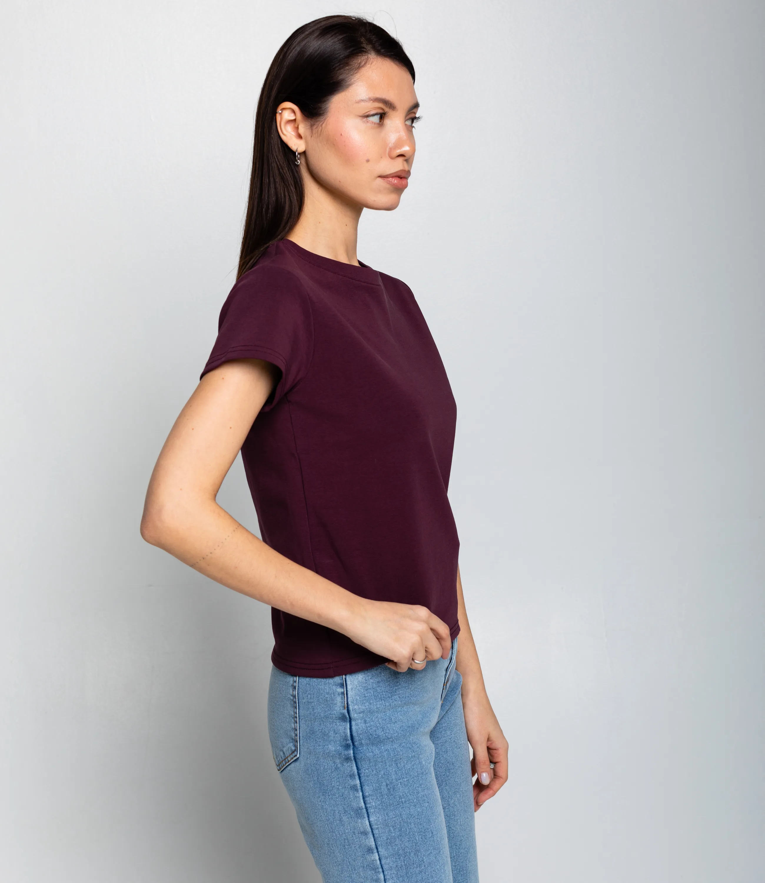 Футболка #КТ250361, сливовый - фото 2