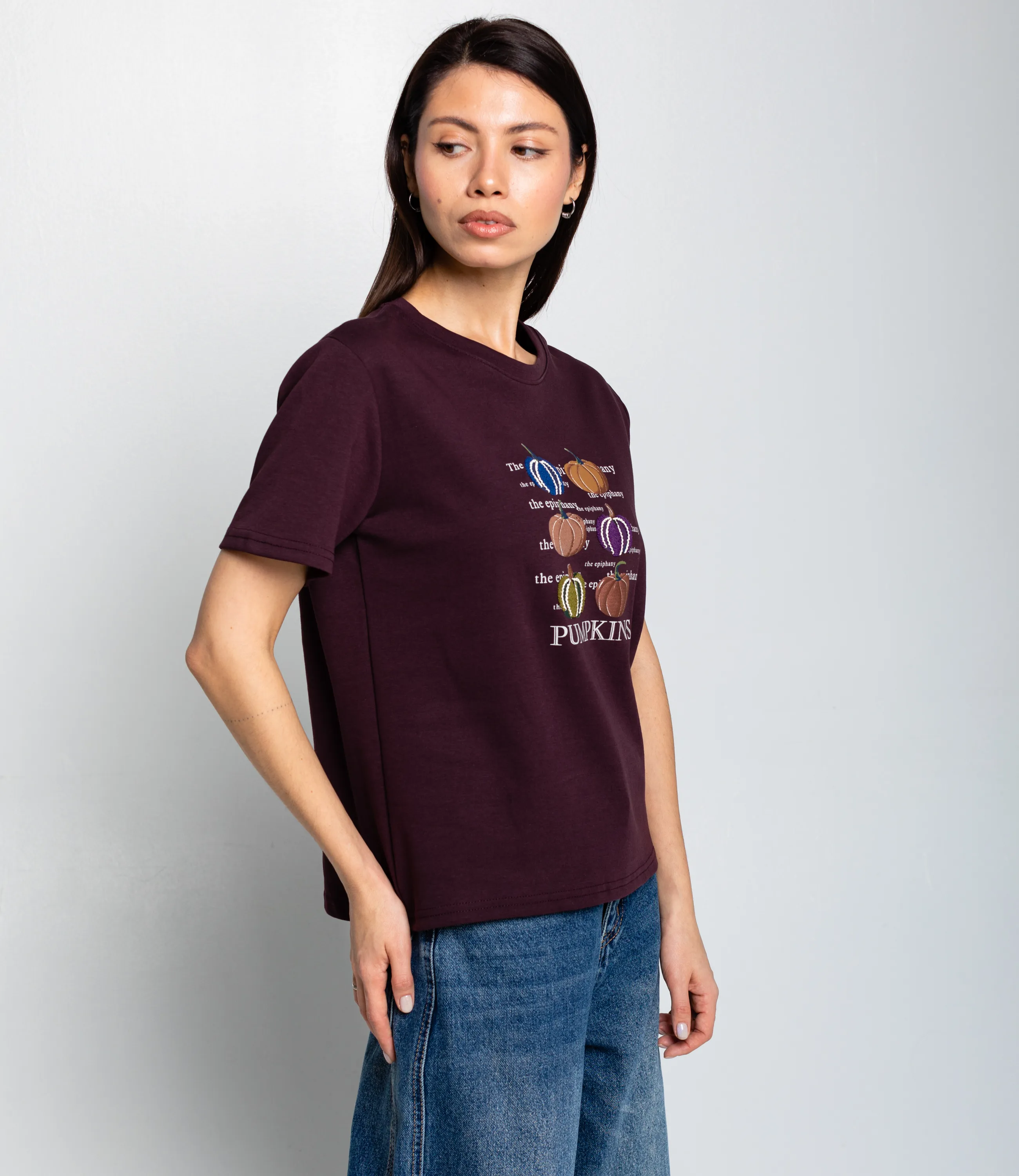 Футболка #КТ30813, сливовый - фото 2