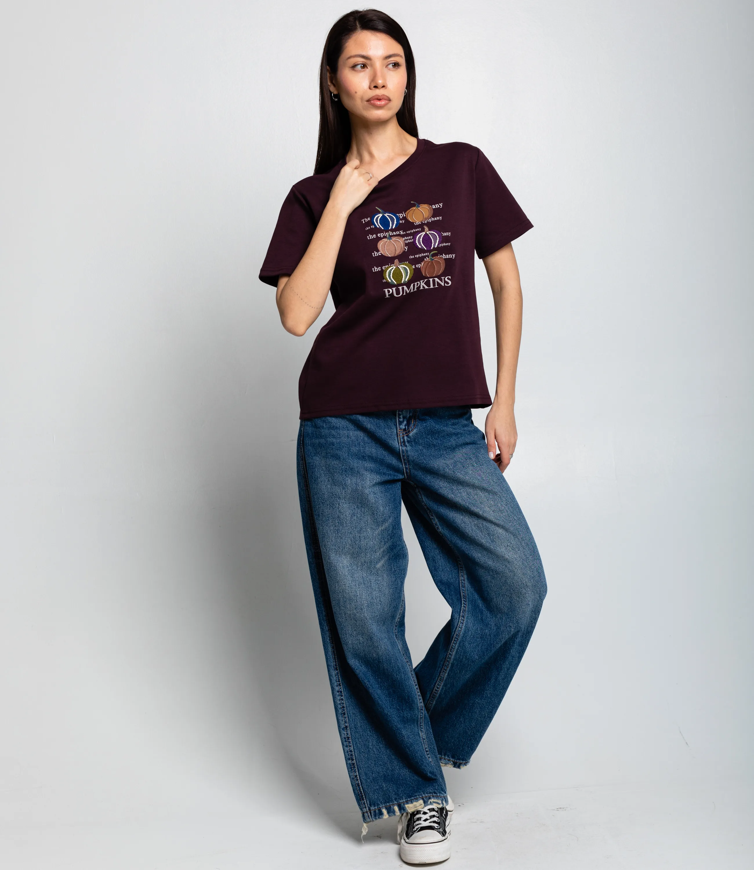 Футболка #КТ30813, сливовый - фото 4