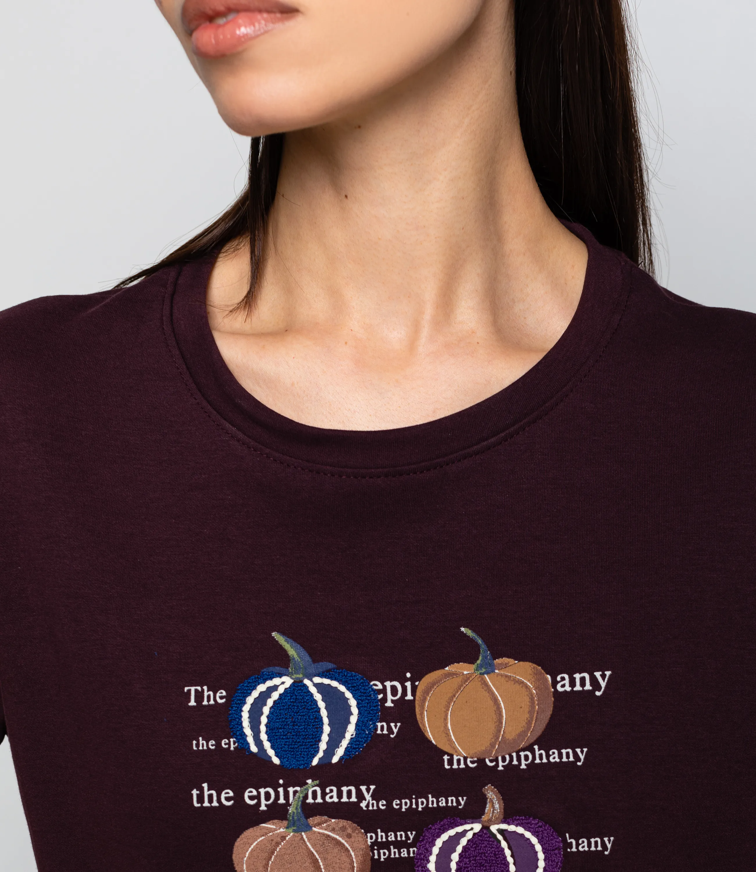 Футболка #КТ30813, сливовый - фото 5