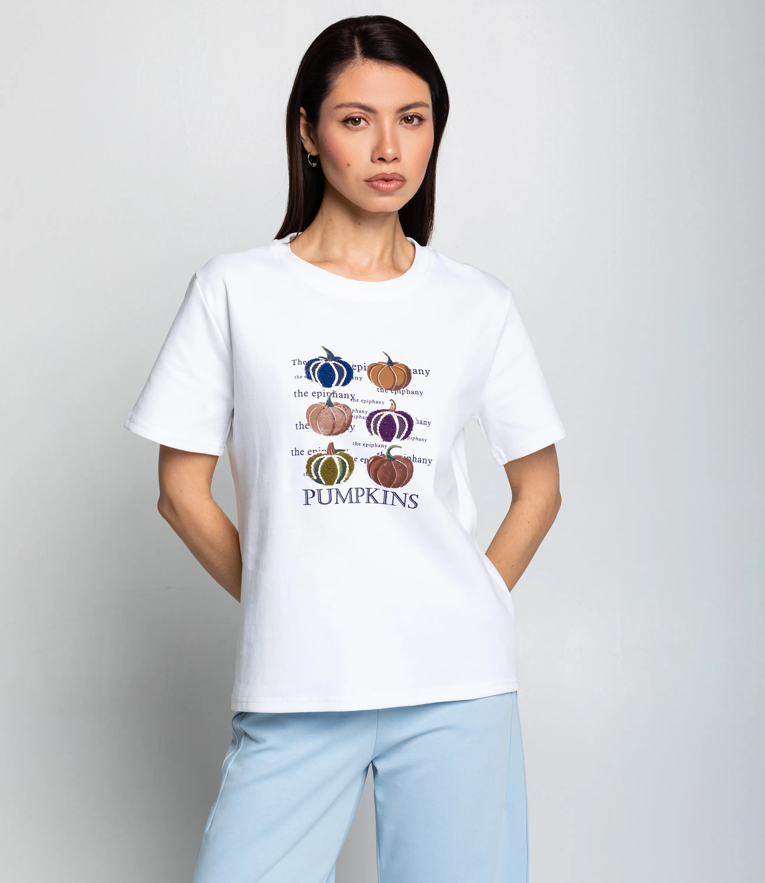 Футболка #КТ30813, белый - фото 1