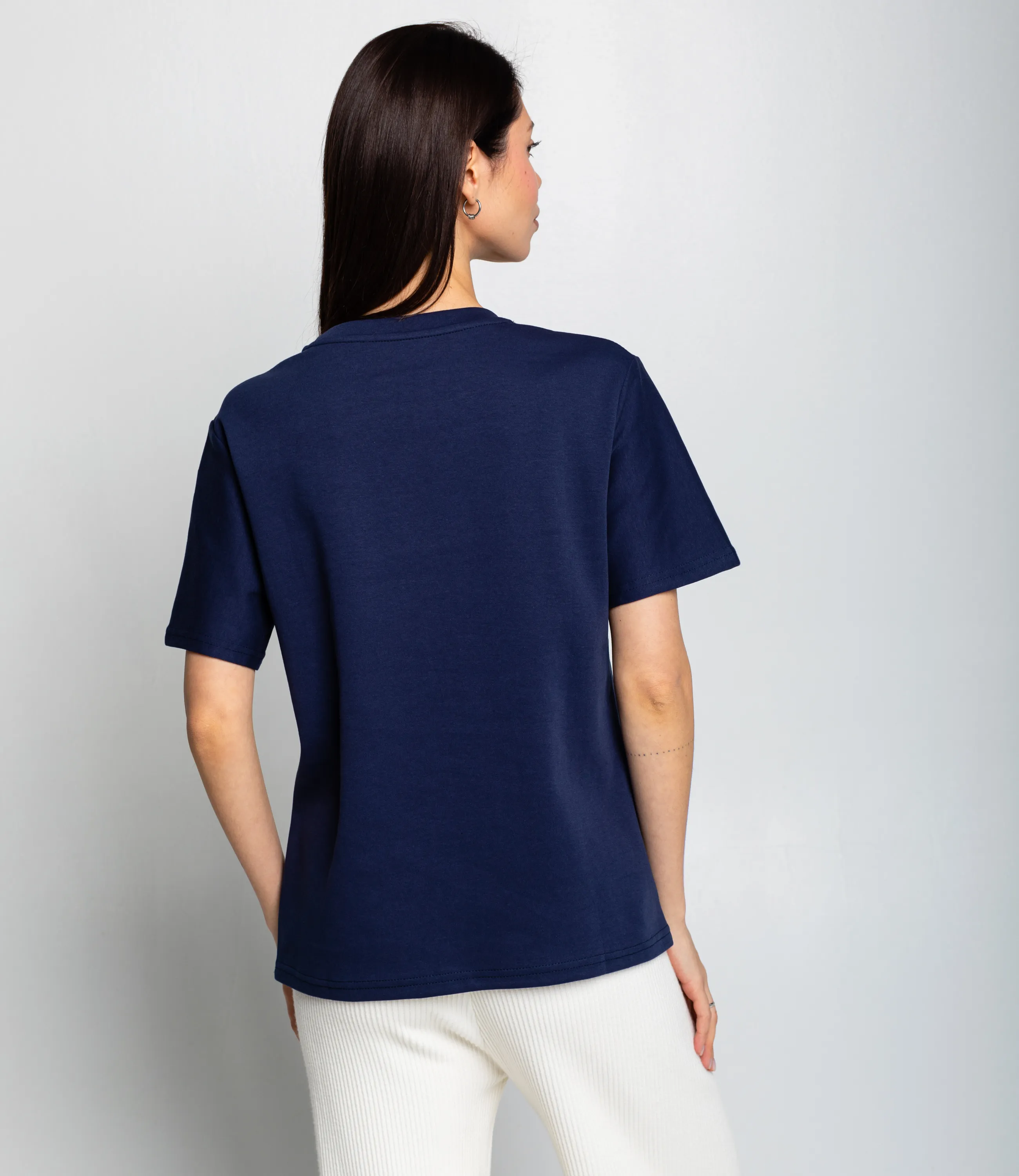 Футболка #КТ30813, тёмно-синий - фото 3