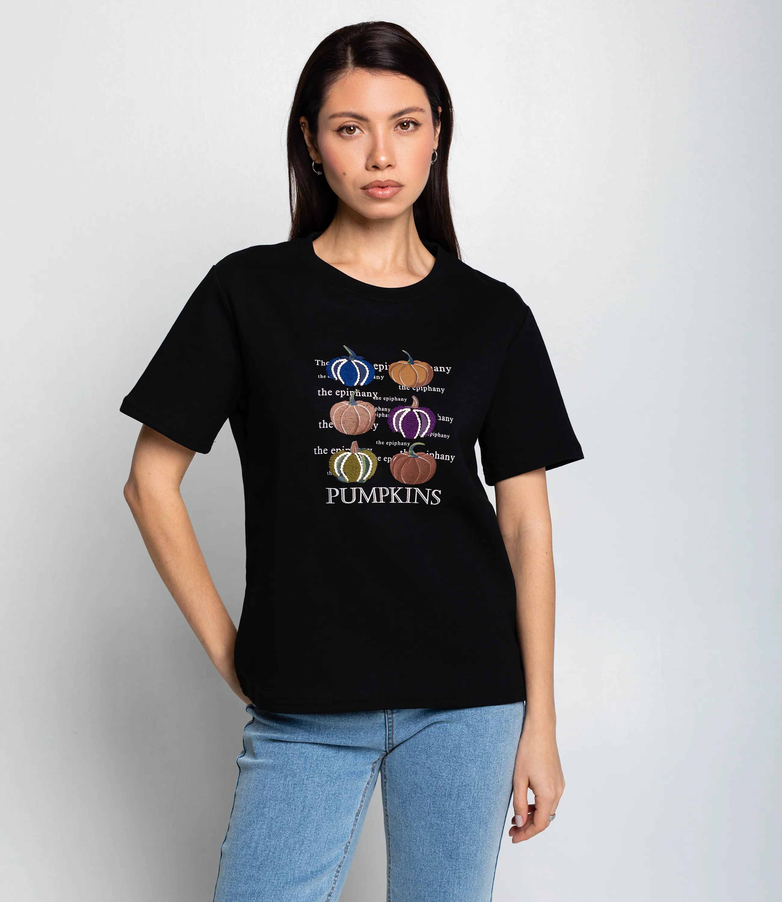 Футболка #КТ30813, чёрный - фото 1